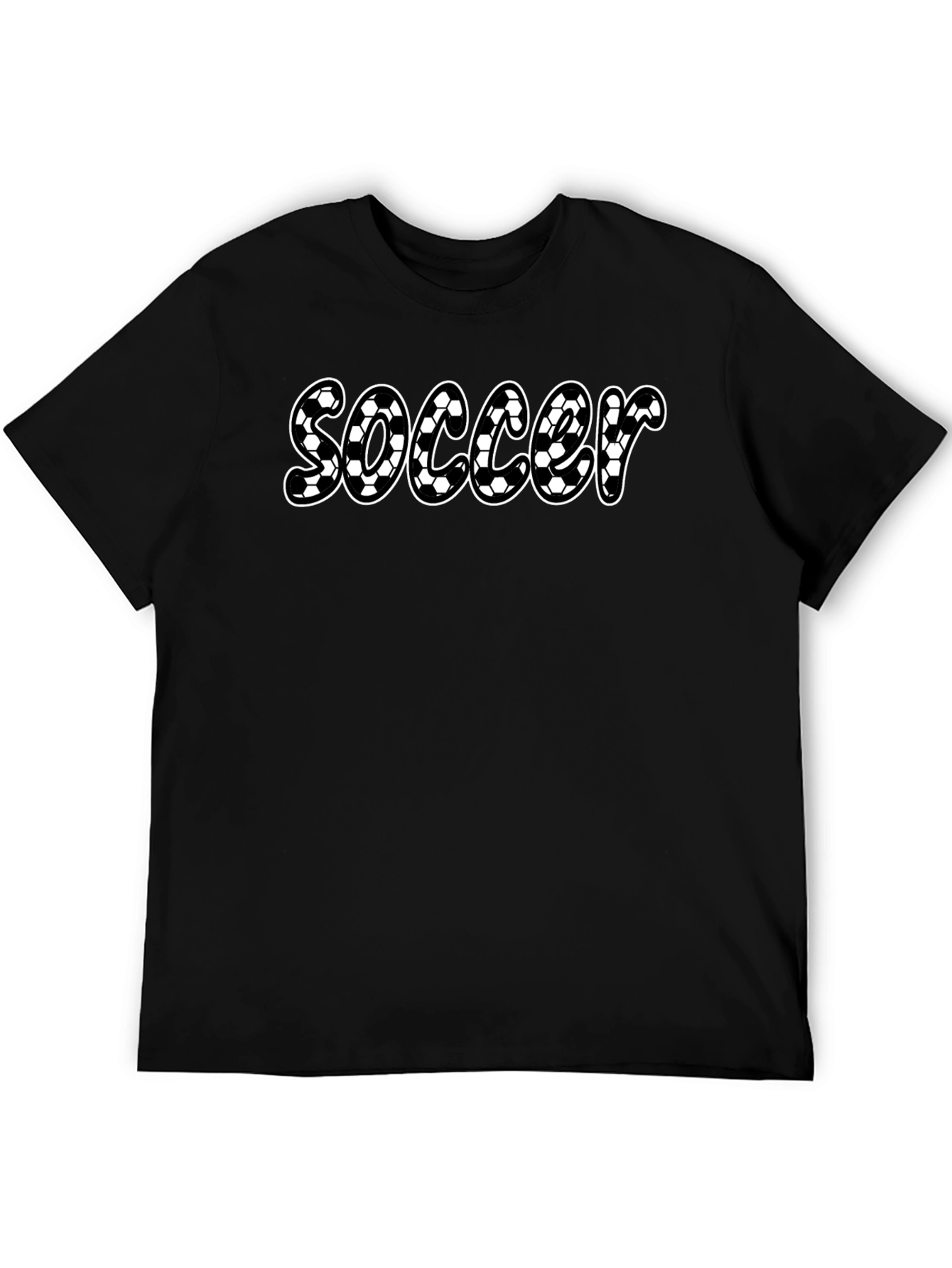 Soccer Ball Pattern T-Shirt - Sporty and Stylish!