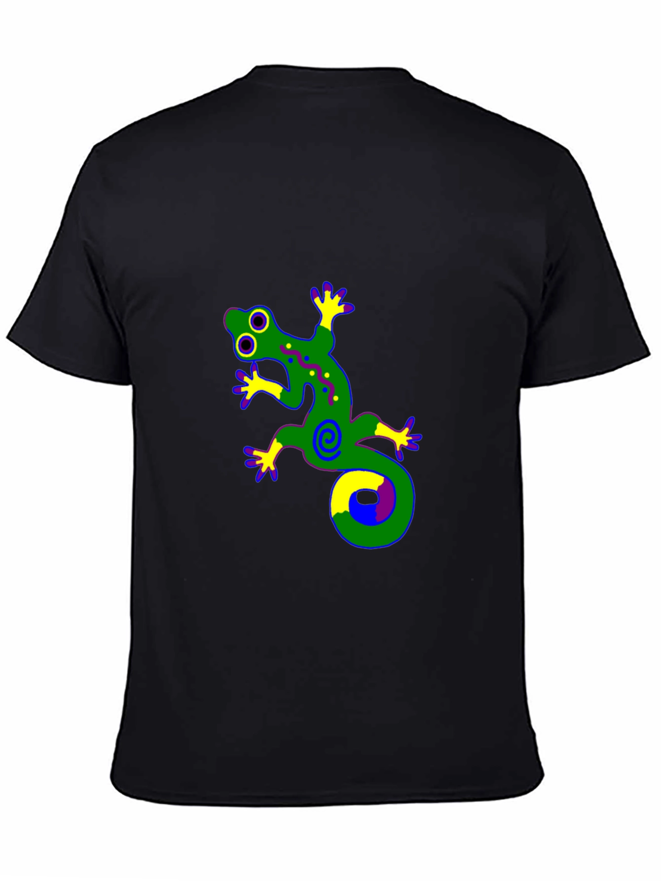 Funky Gecko Graphic Tee - Black