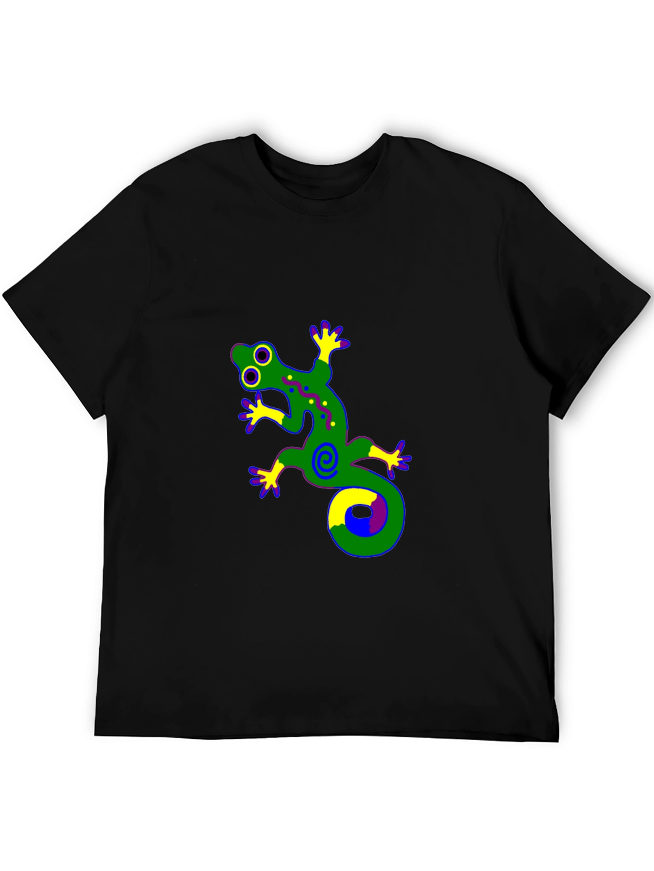 Funky Gecko Graphic Tee - Black