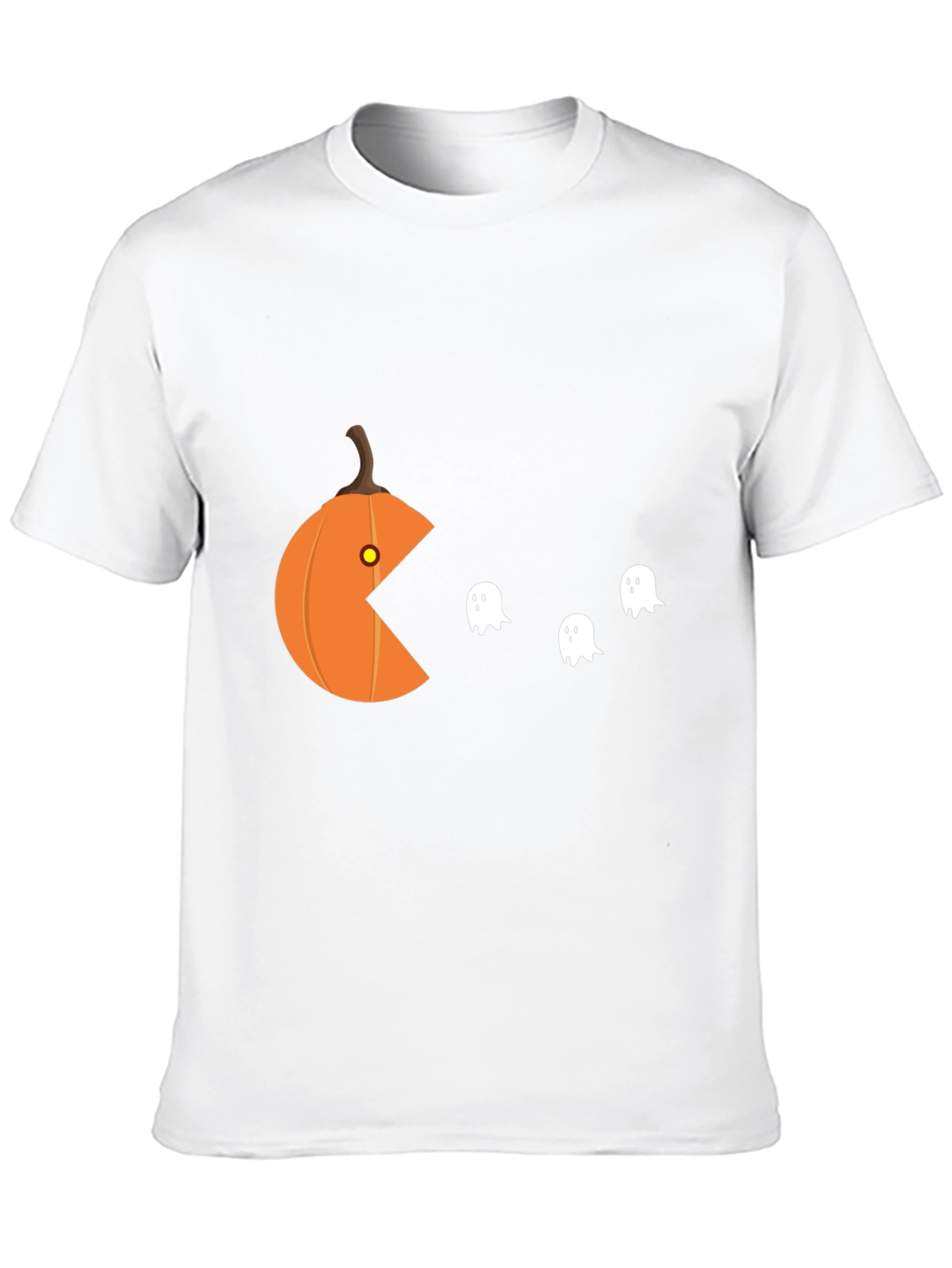 Halloween Pumpkin Pac T-Shirt - Ghost Muncher Tee