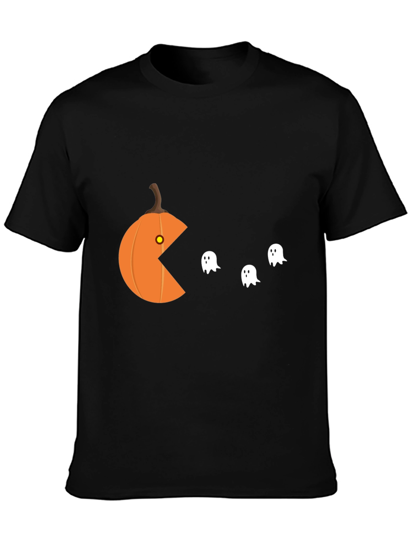Halloween Pumpkin Pac T-Shirt - Ghost Muncher Tee