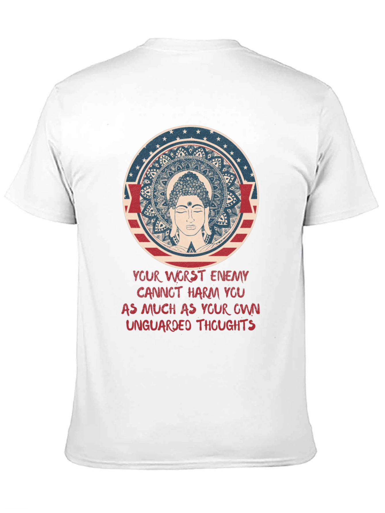 Buddha Mandala Graphic T-Shirt - Spiritual Tee