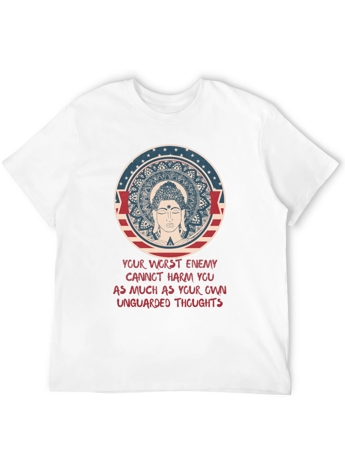 Buddha Mandala Graphic T-Shirt - Spiritual Tee