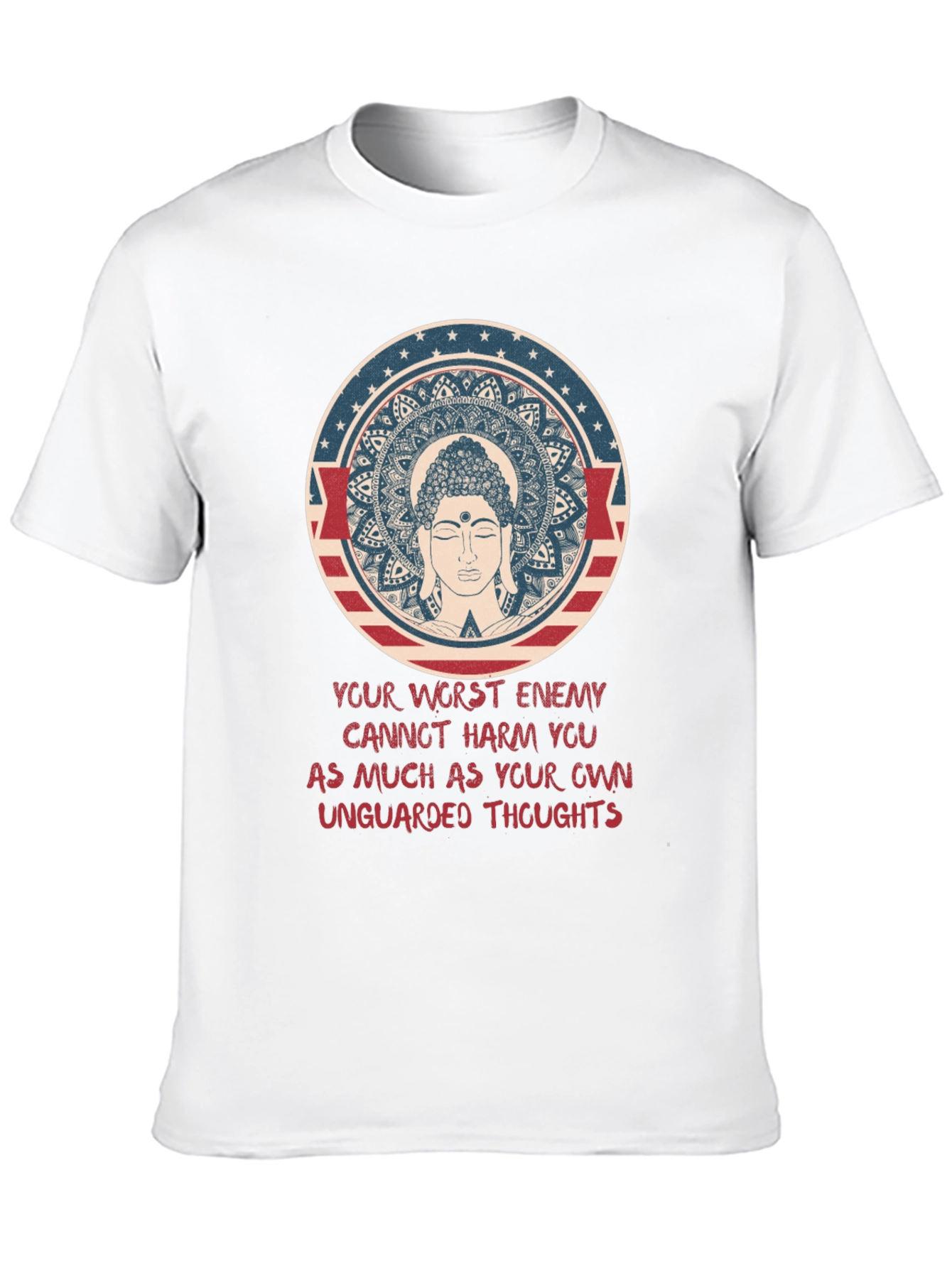 Buddha Mandala Graphic T-Shirt - Spiritual Tee