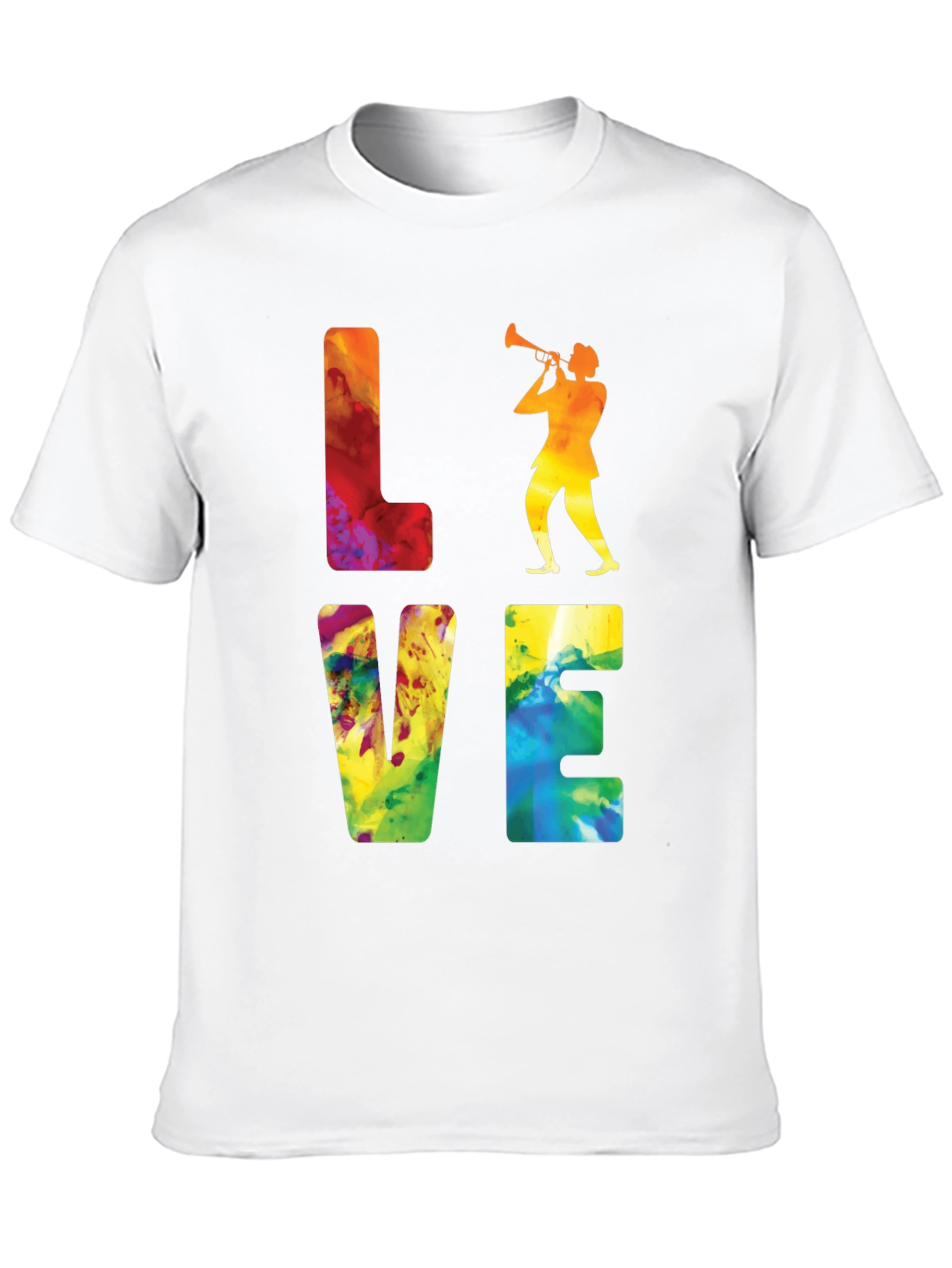 Jazz Player Graphic Tee - Love Music T-Shirt