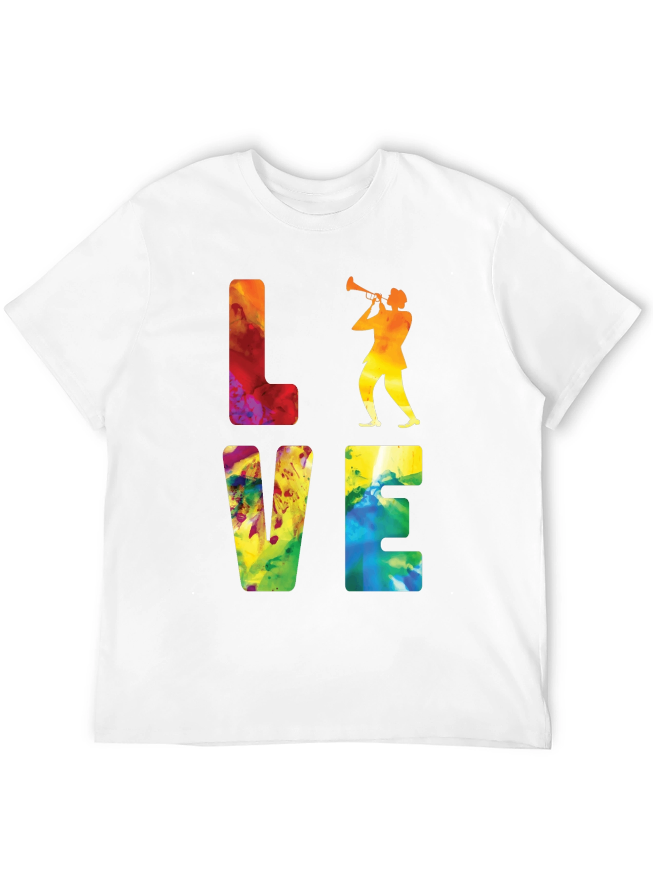 Jazz Player Graphic Tee - Love Music T-Shirt