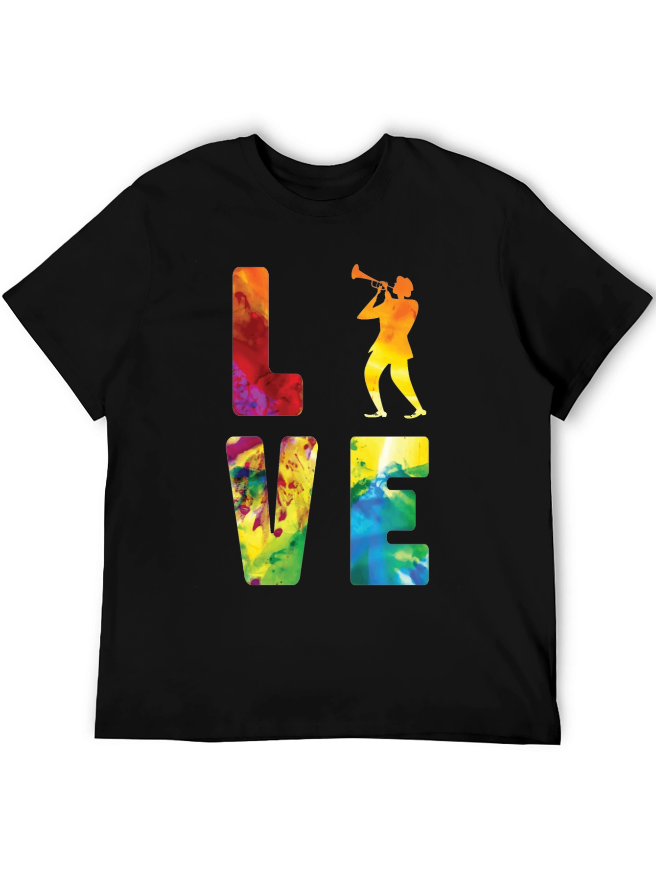 Jazz Player Graphic Tee - Love Music T-Shirt