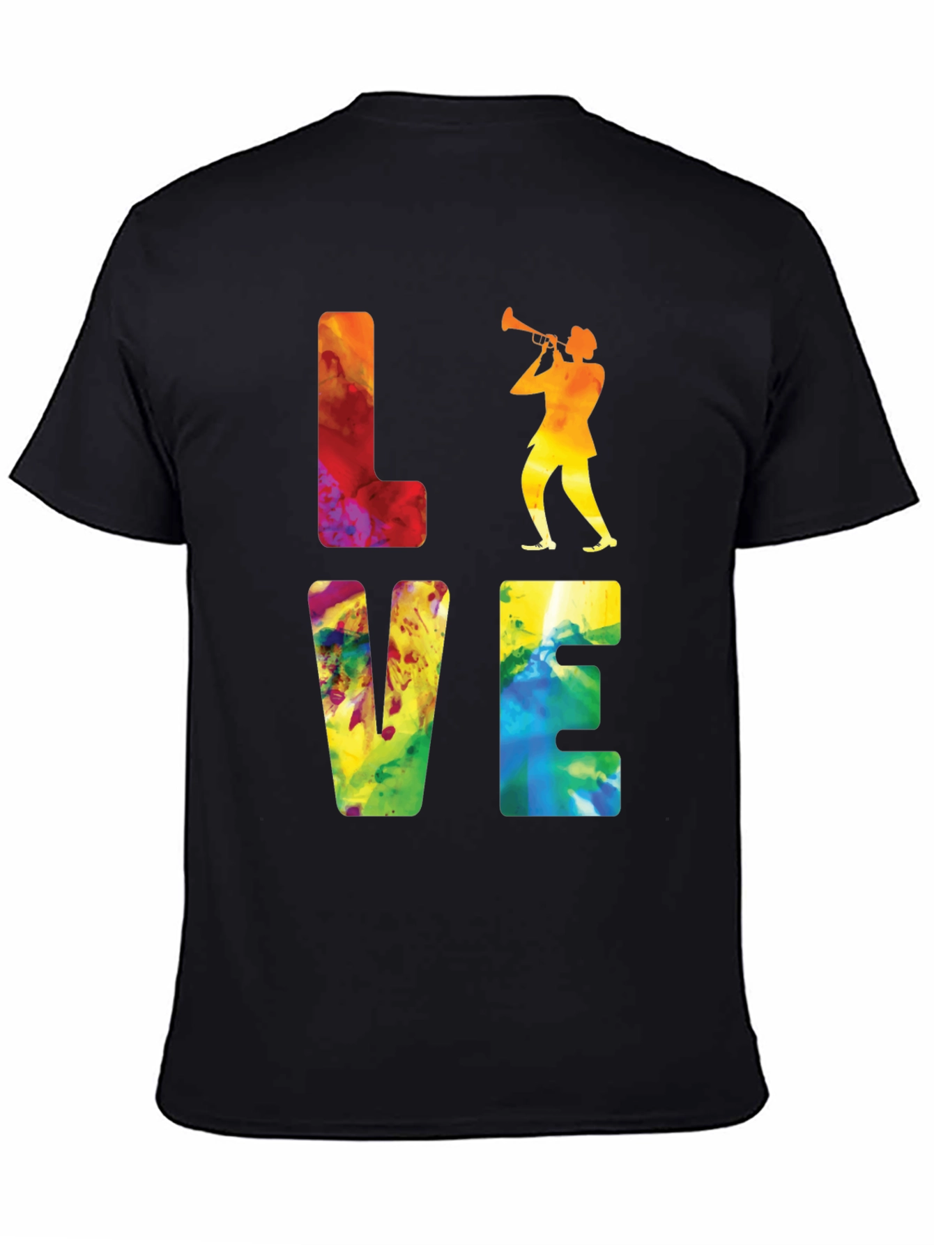 Jazz Player Graphic Tee - Love Music T-Shirt