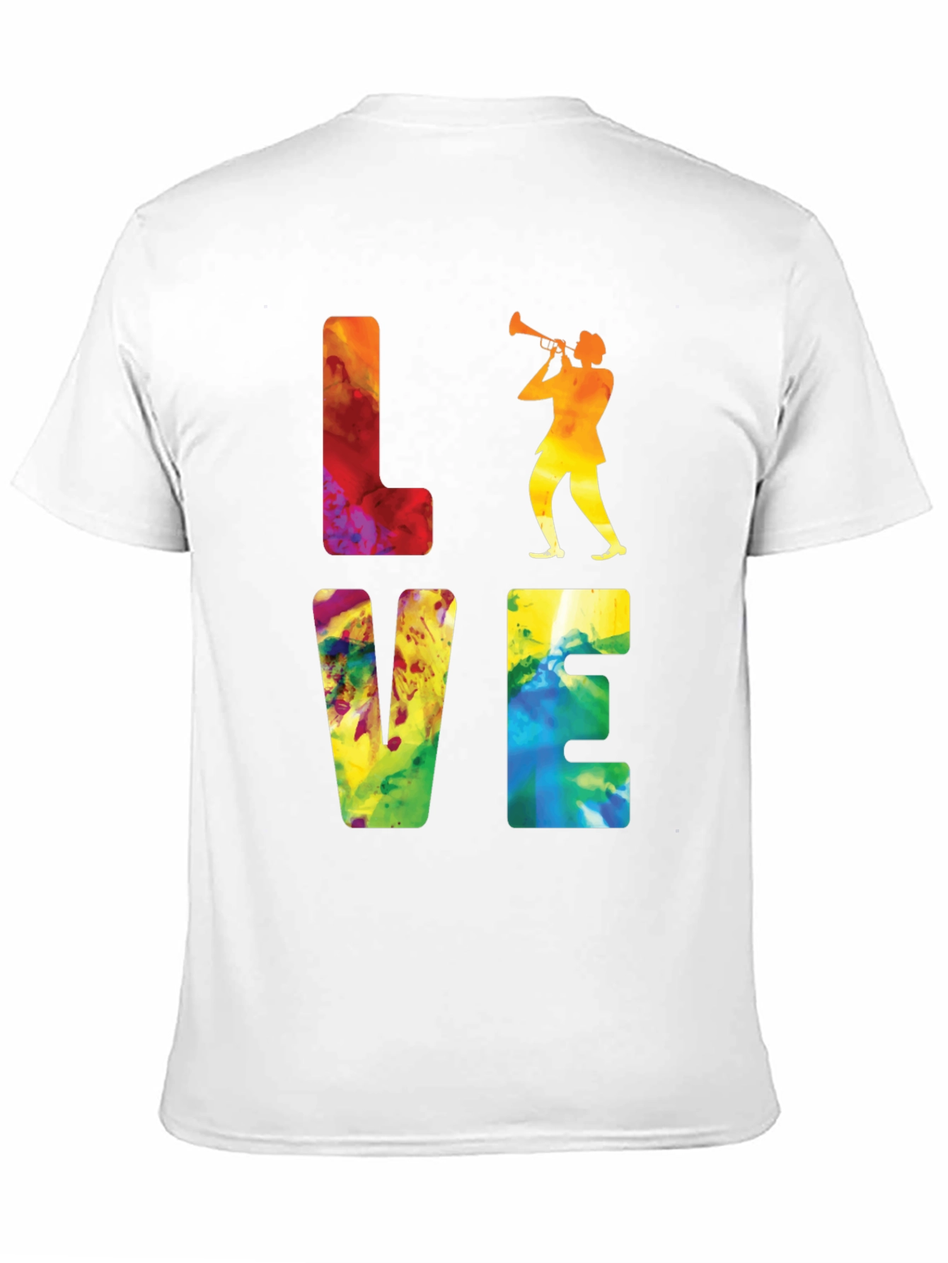 Jazz Player Graphic Tee - Love Music T-Shirt