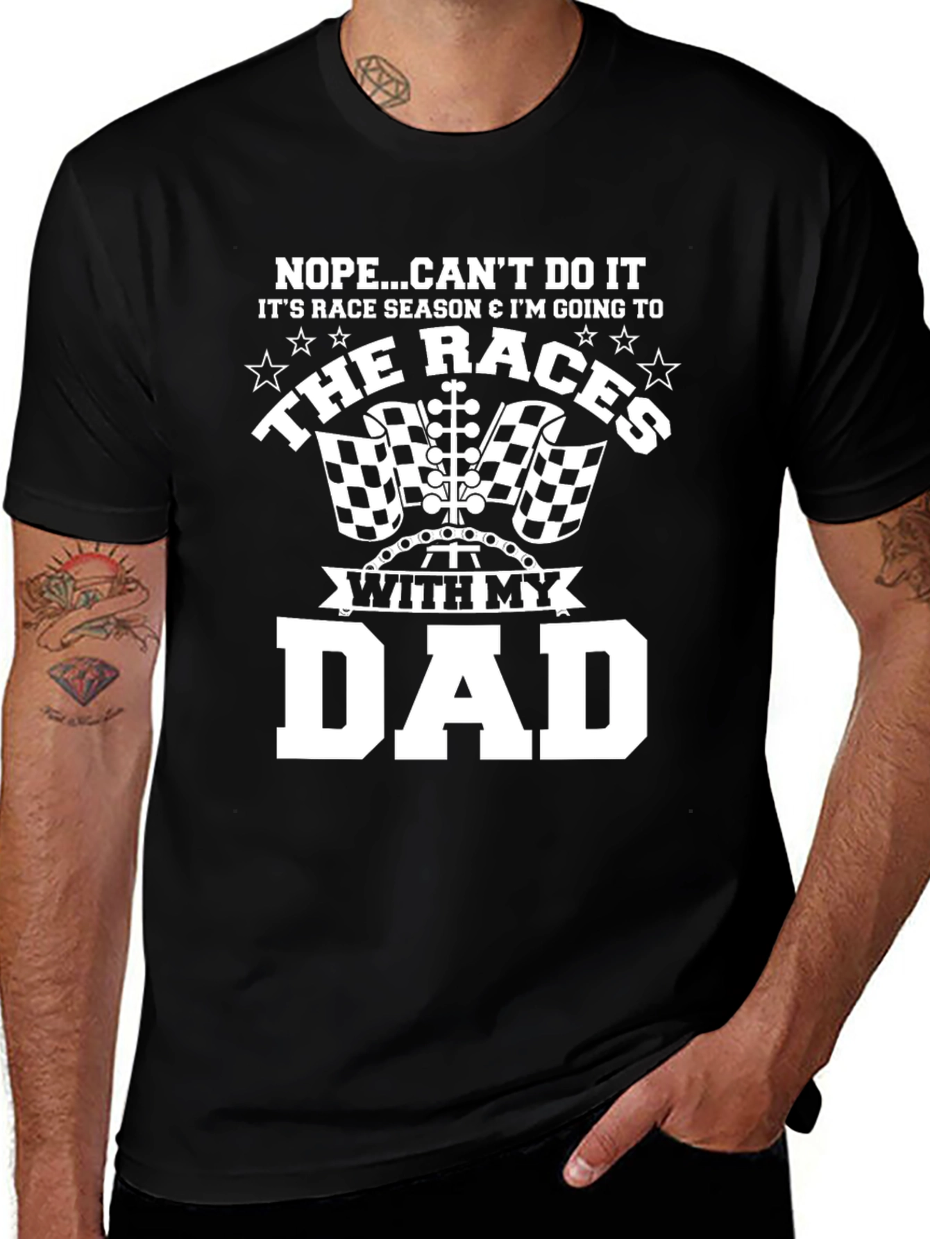 Races with Dad Graphic Tee