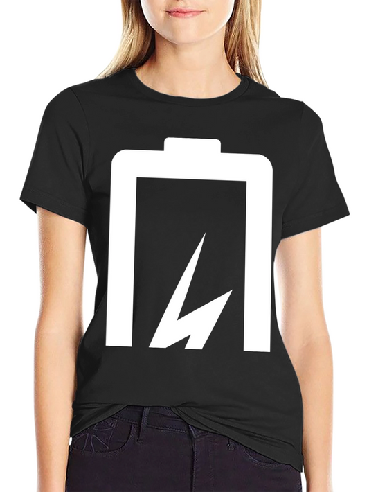 Battery Lightning Bolt Black T-Shirt