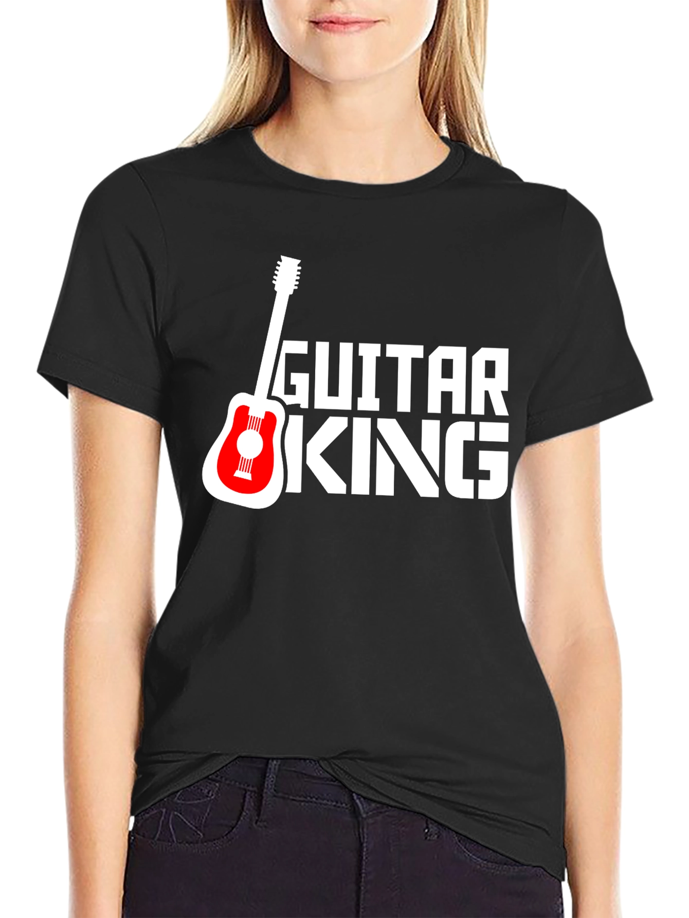 Guitar King Graphic Tee - Black T-Shirt