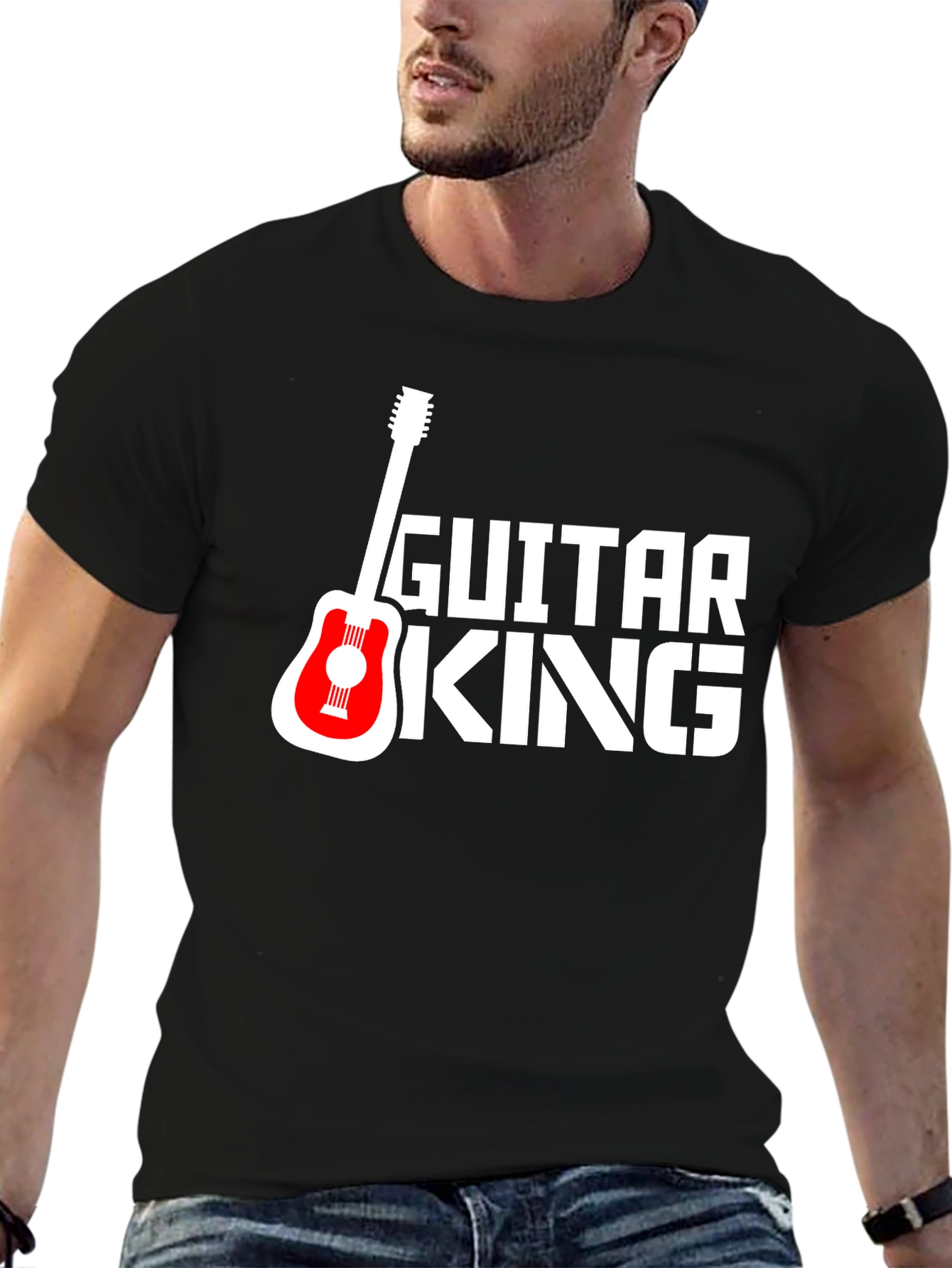 Guitar King Graphic Tee - Black T-Shirt