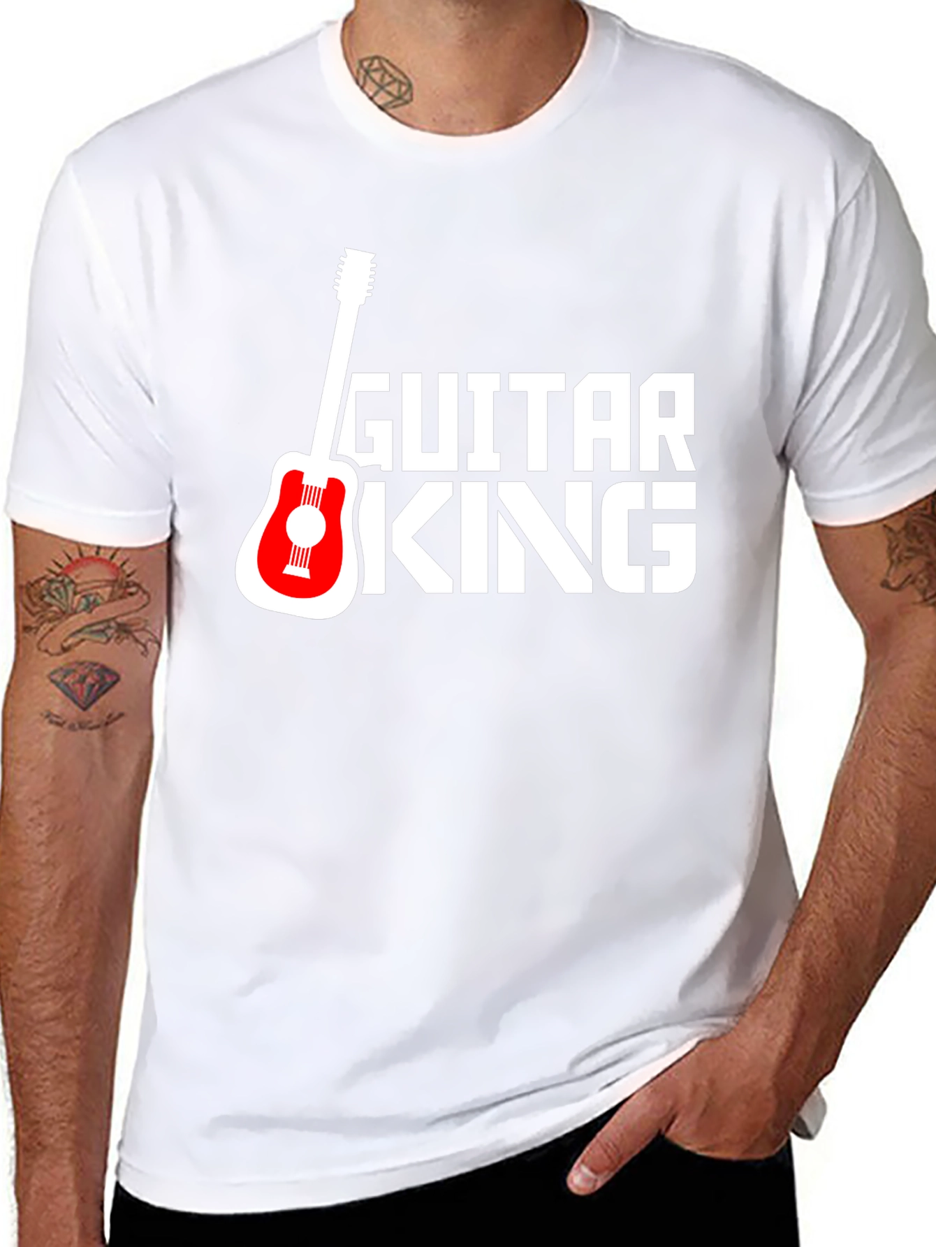 Guitar King Graphic Tee - Black T-Shirt