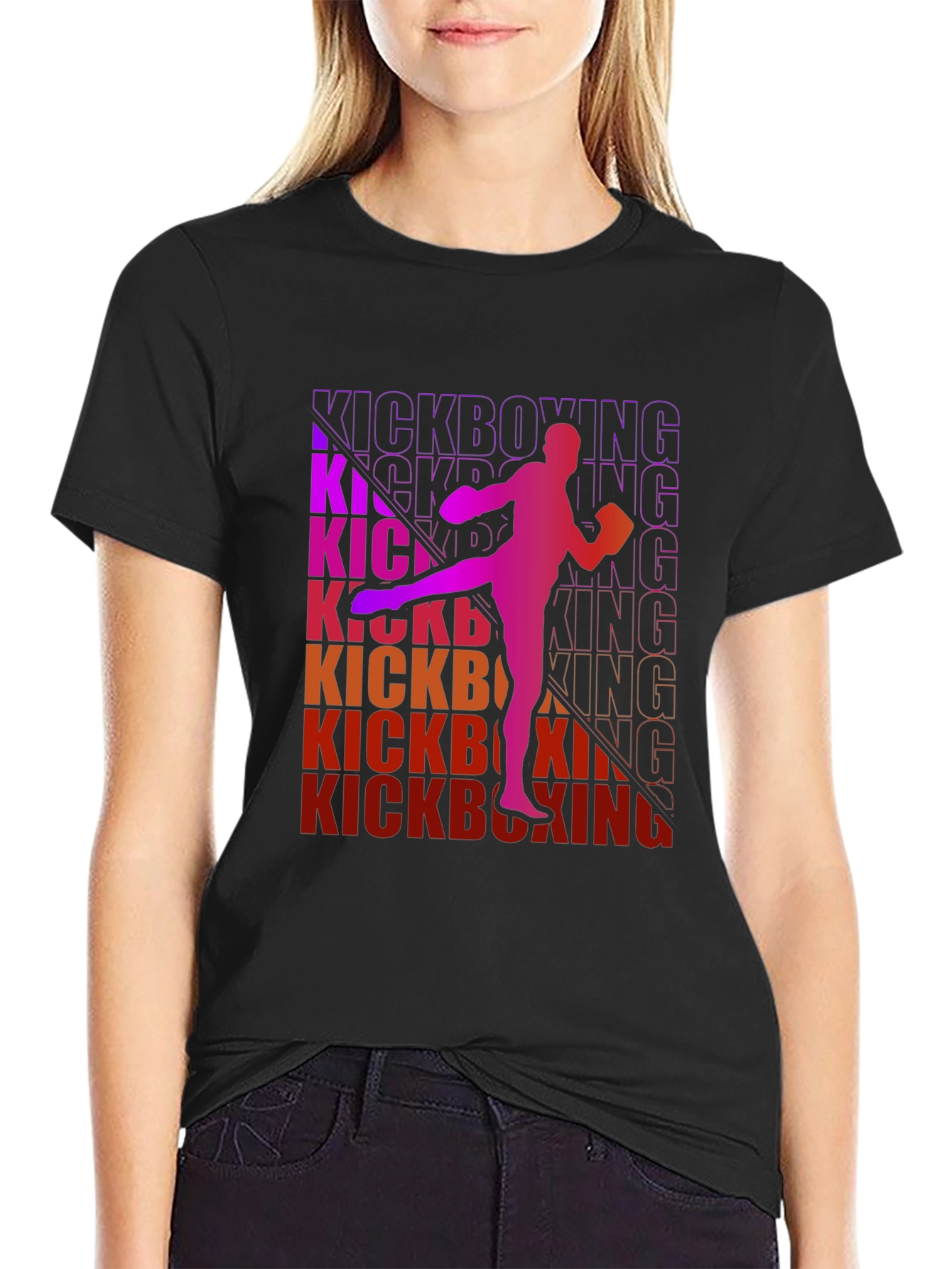 Kickboxing Graphic Tee - Sporty Mens T-Shirt