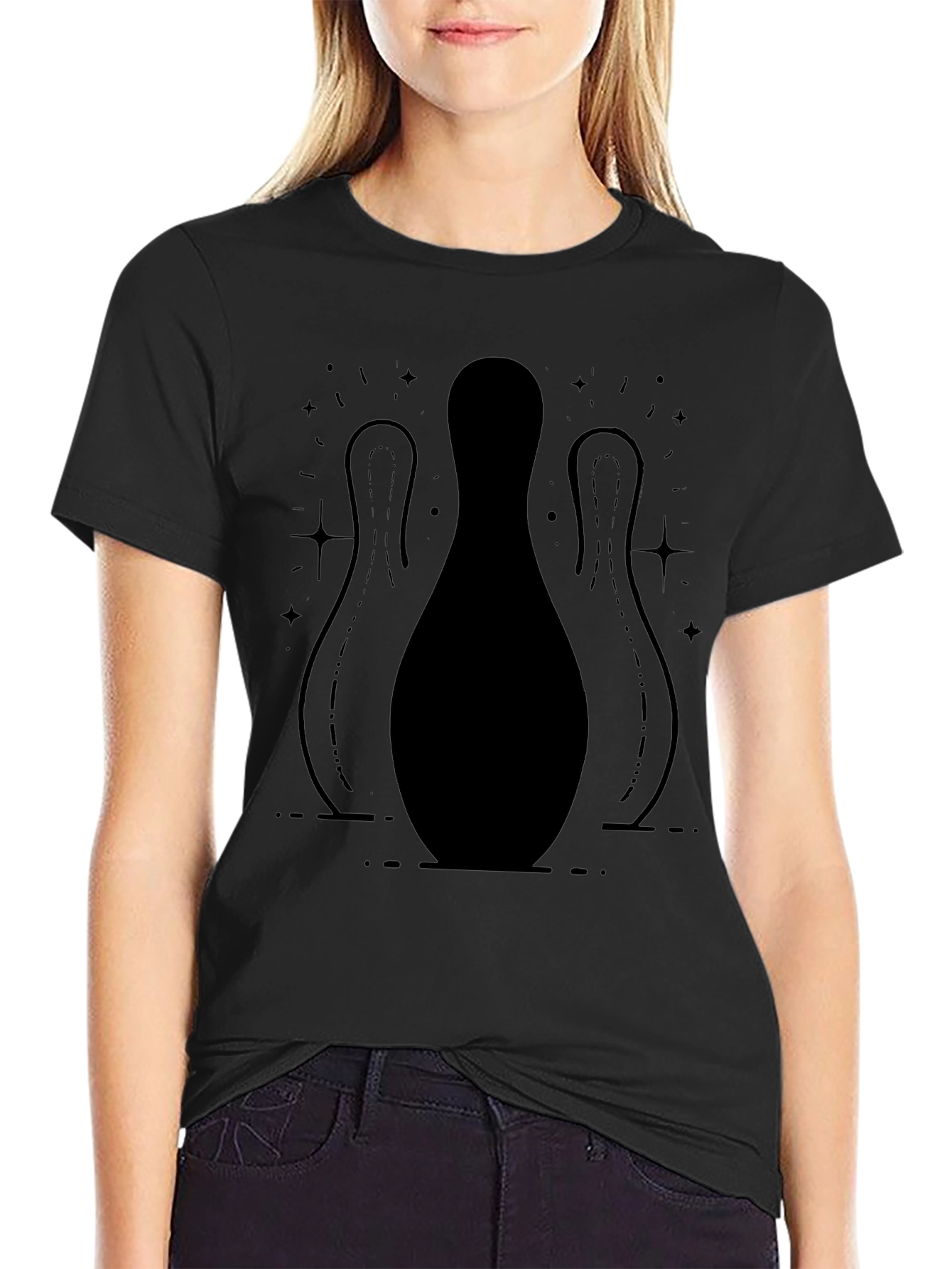 Bowling Pin Graphic Tee - Strike Style