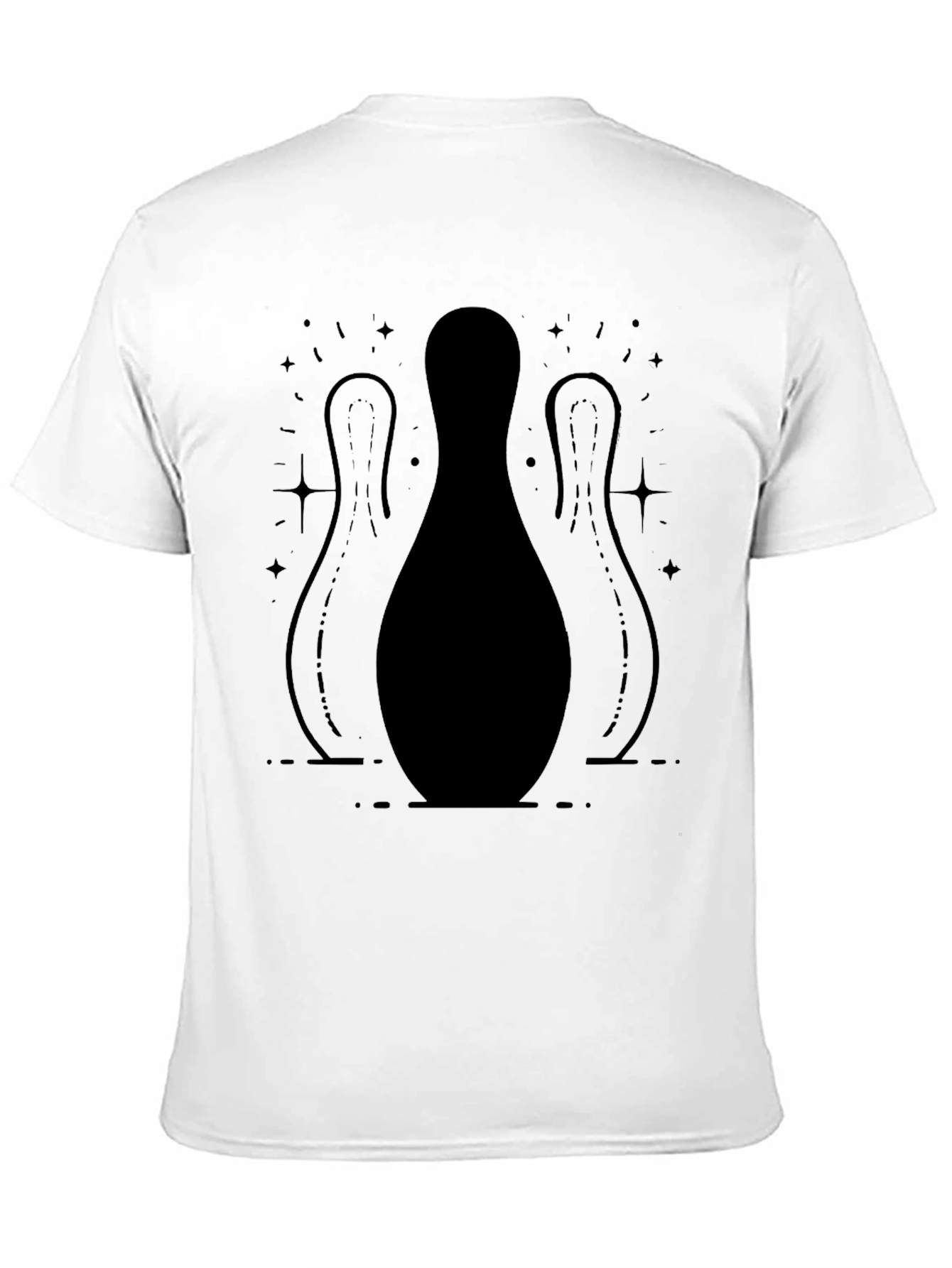 Bowling Pin Graphic Tee - Strike Style