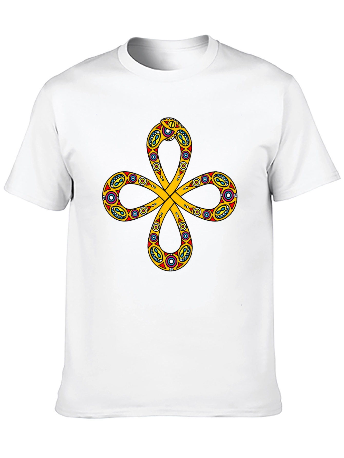 Unique Pattern Black T-Shirt