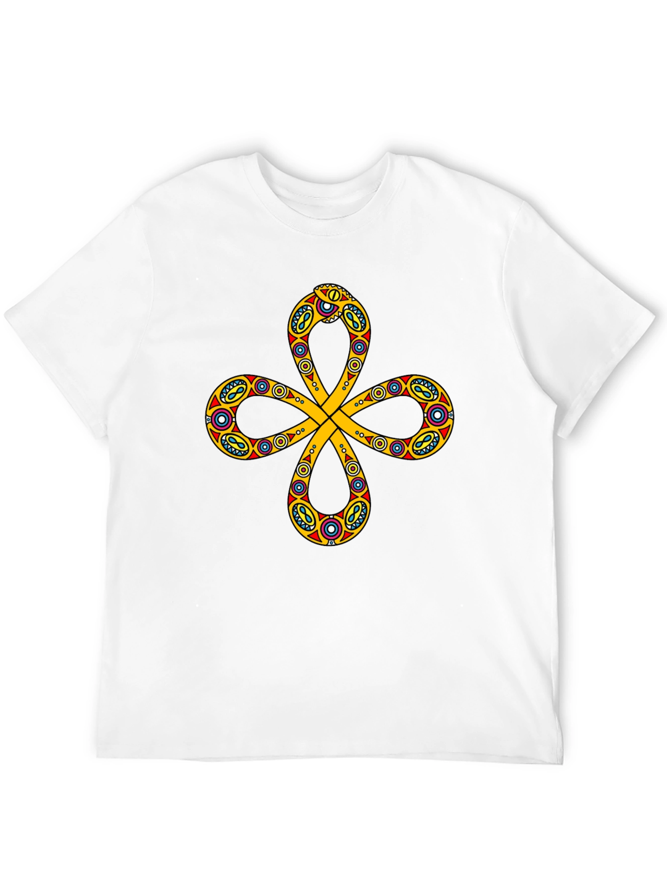 Unique Pattern Black T-Shirt