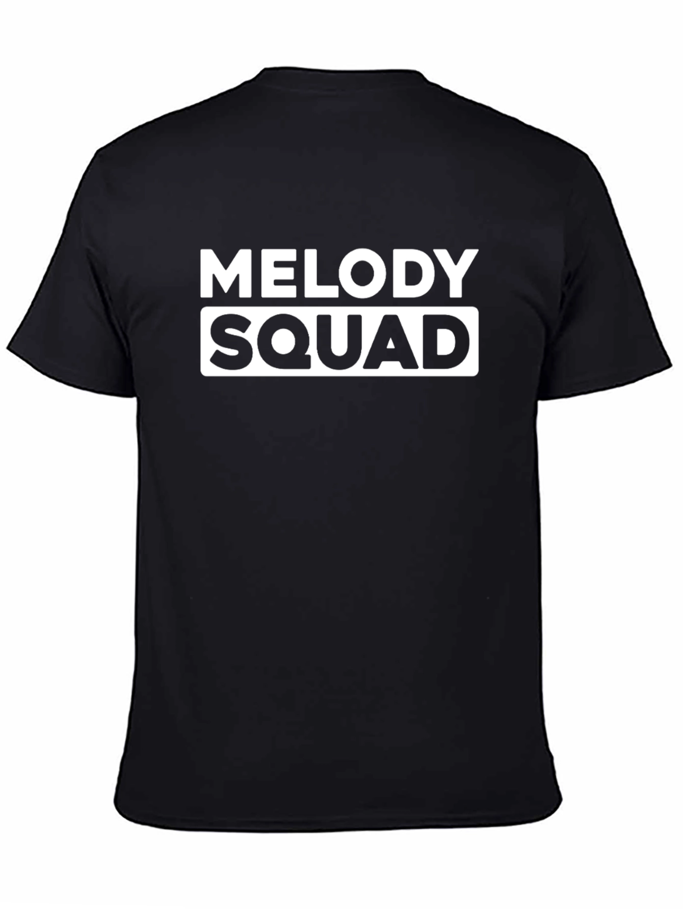 Melody Squad Graphic Tee - Black Cotton T-Shirt