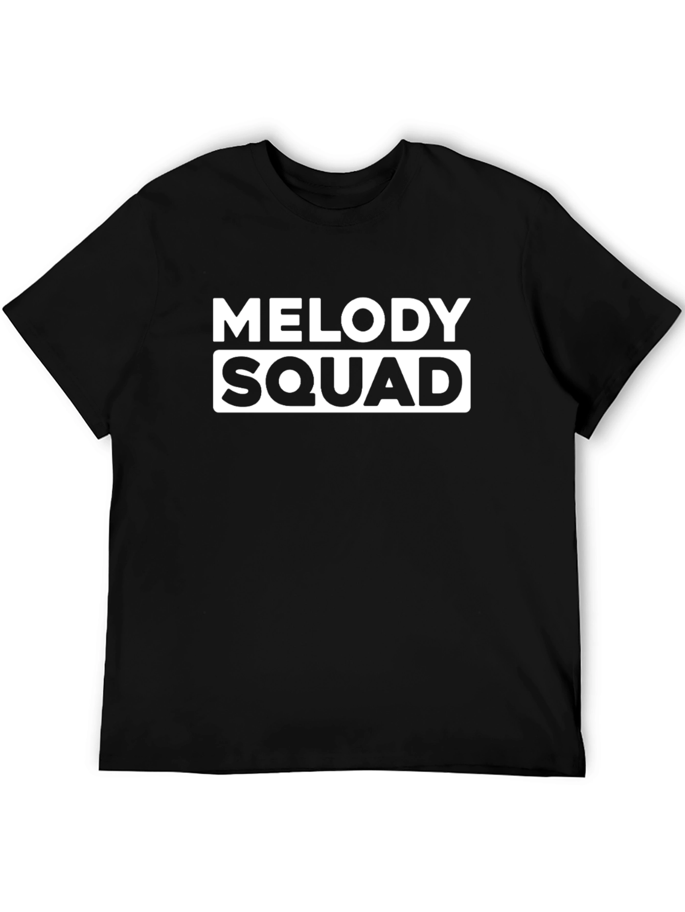 Melody Squad Graphic Tee - Black Cotton T-Shirt