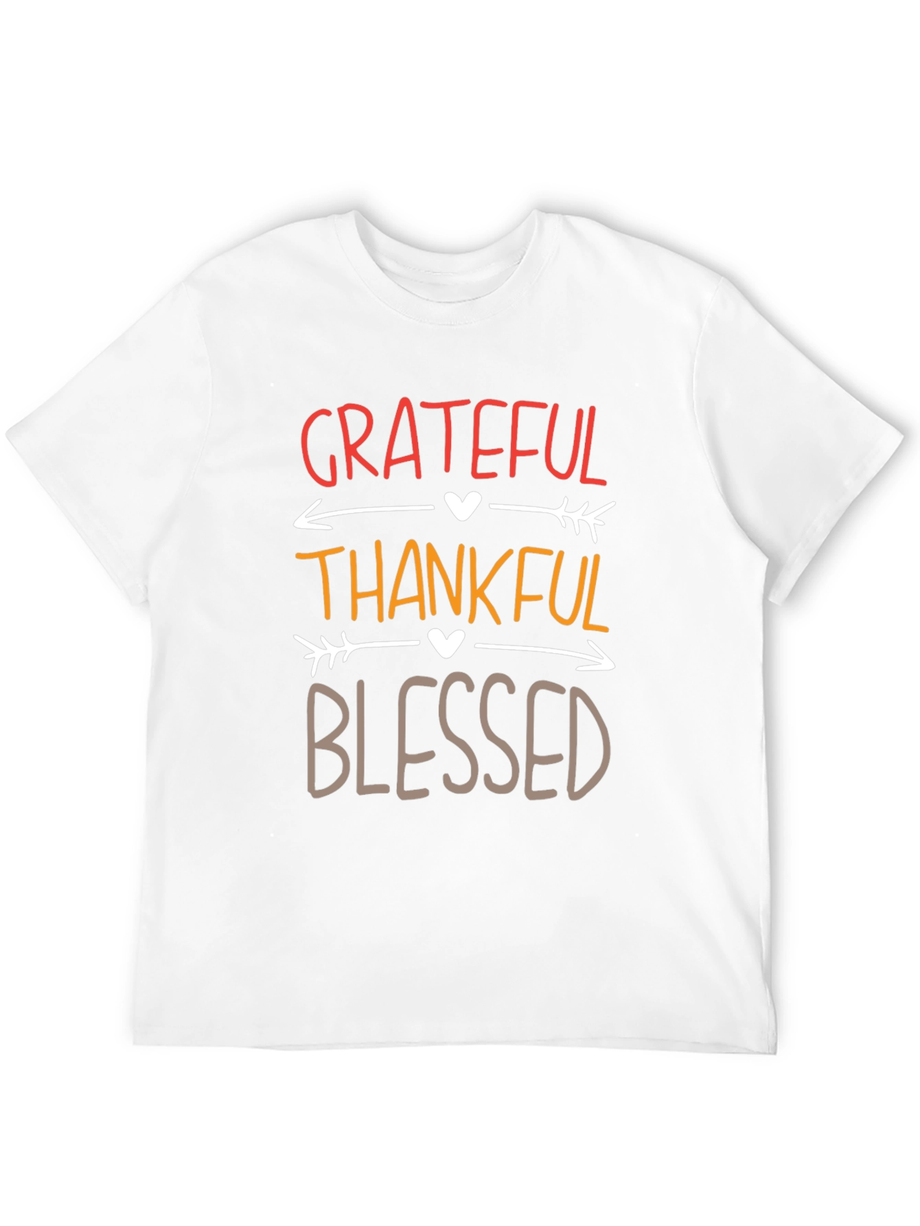 Grateful Thankful Blessed Thanksgiving T-Shirt