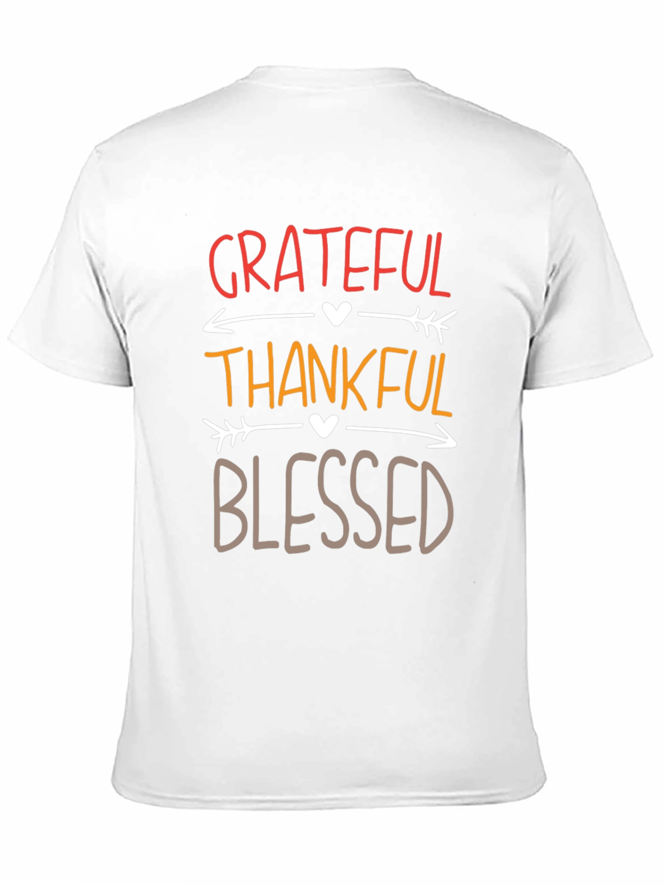 Grateful Thankful Blessed Thanksgiving T-Shirt