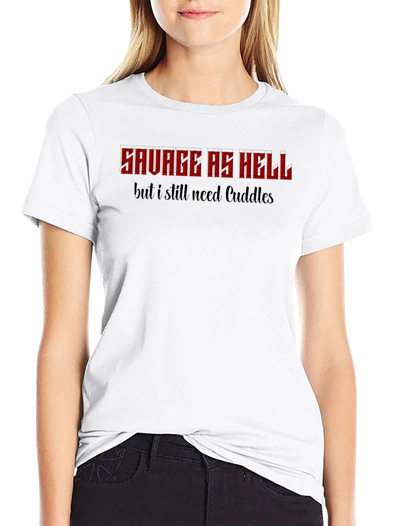 Savage As Hell Cuddles Graphic Tee