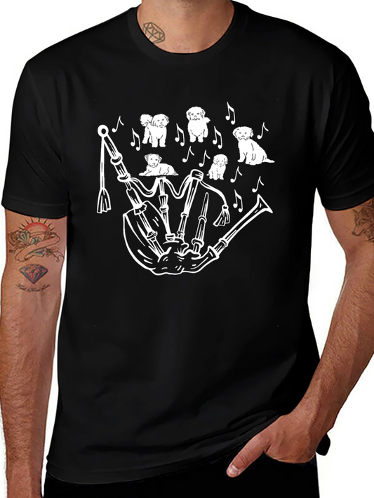 Bagpipe Dog Lover T-Shirt