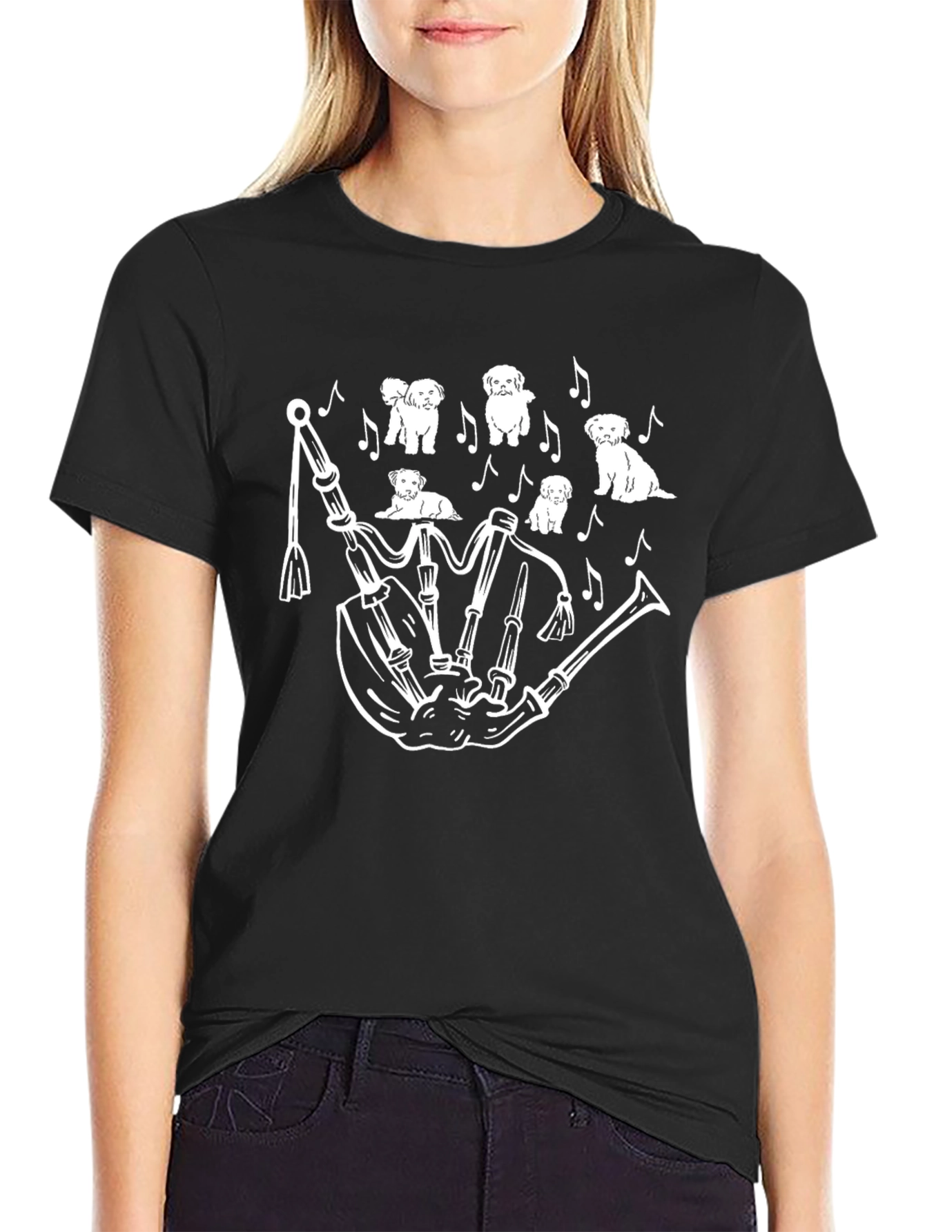 Bagpipe Dog Lover T-Shirt