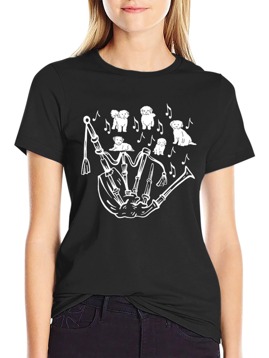 Bagpipe Dog Lover T-Shirt