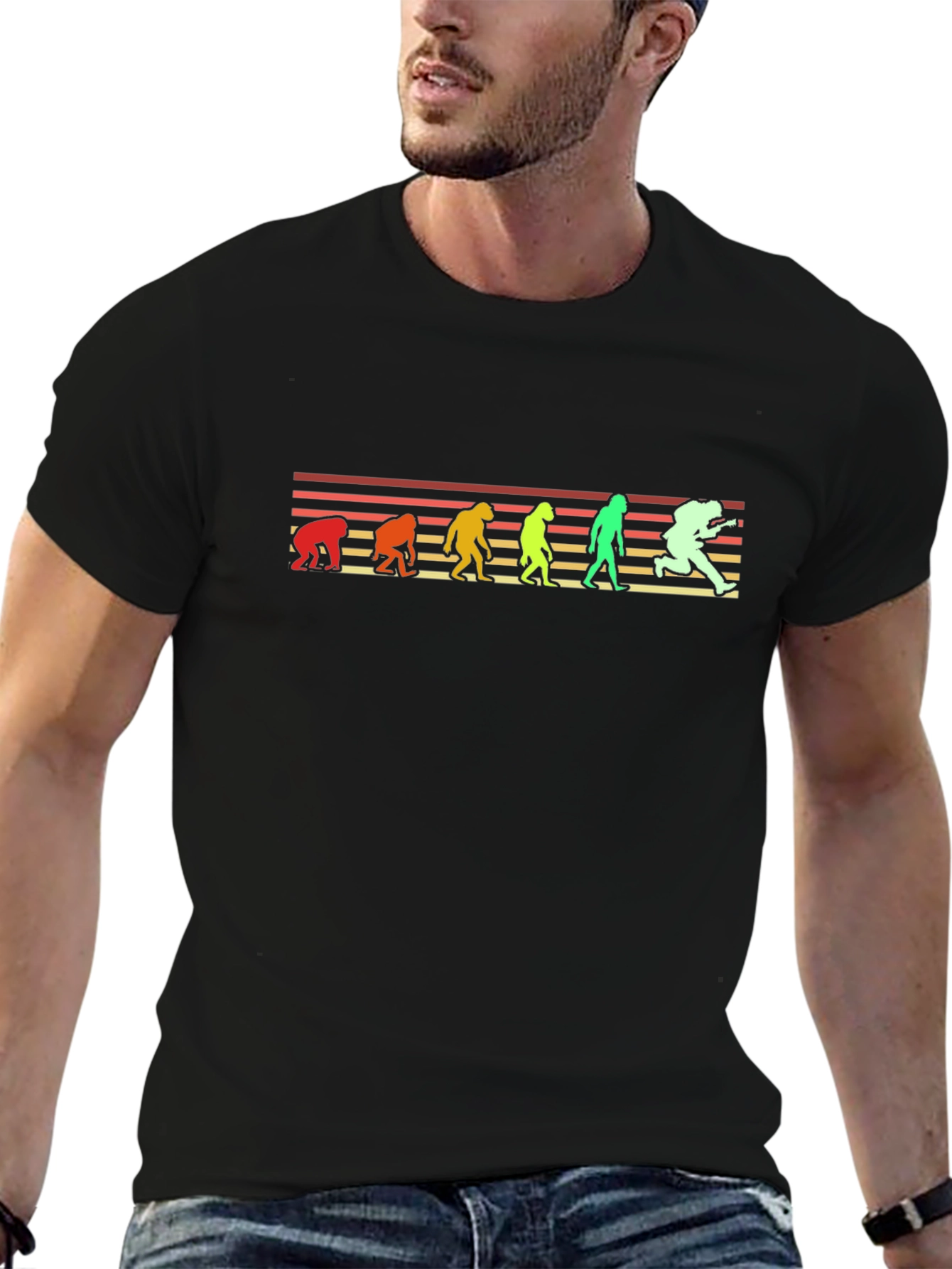 Evolution of Guitar Player T-Shirt