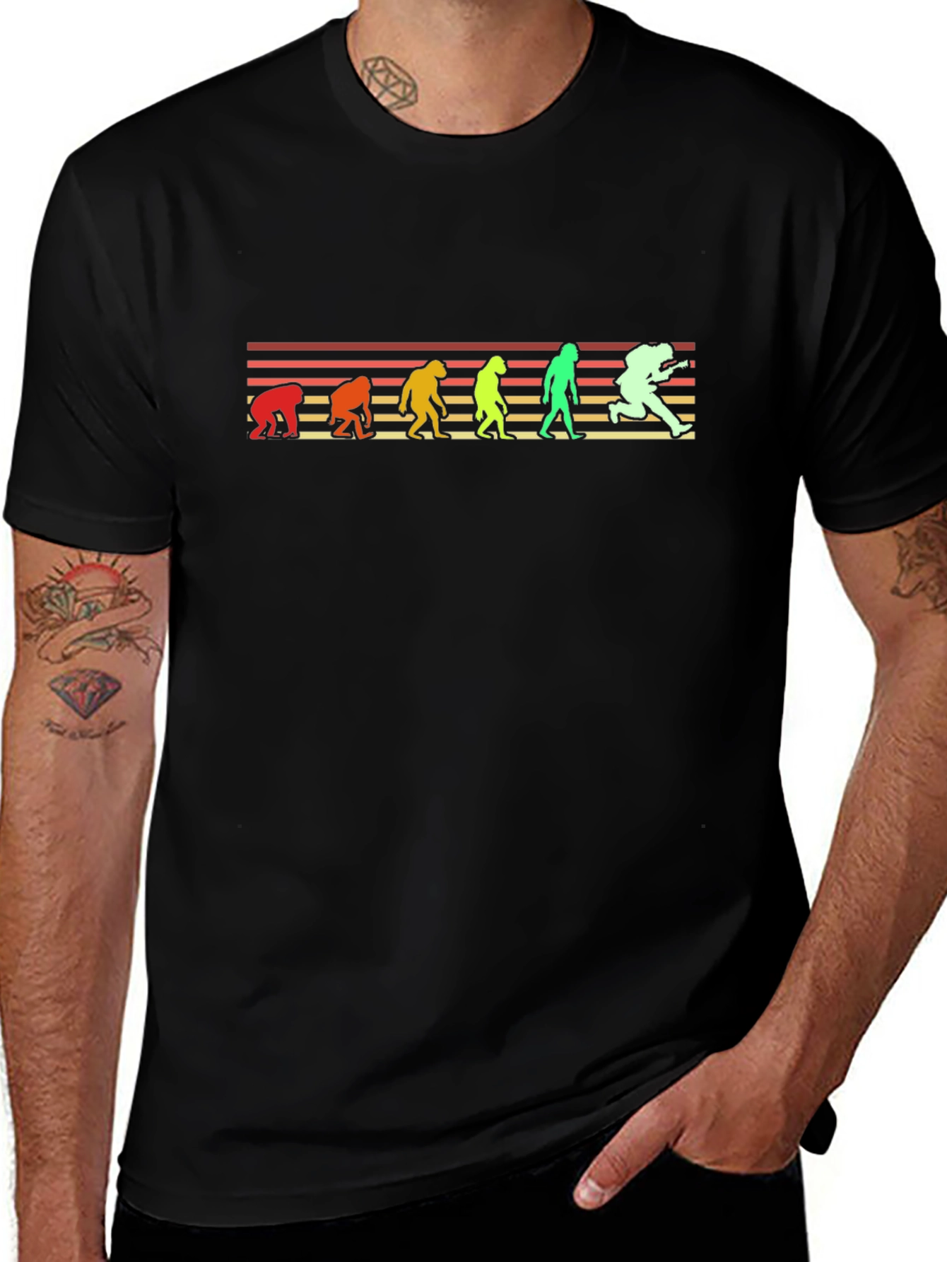 Evolution of Guitar Player T-Shirt