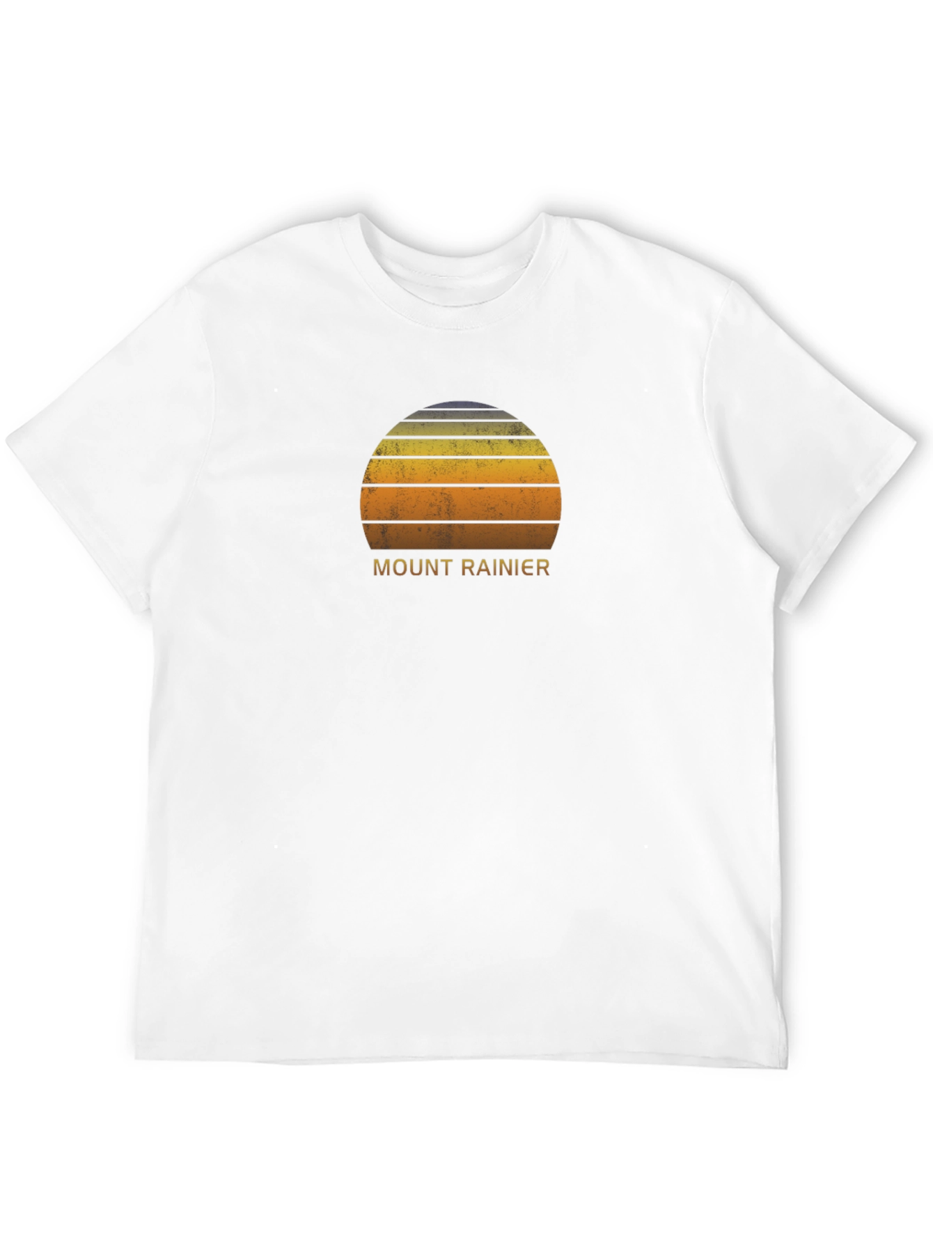 Mount Rainier Sunset Graphic Tee - Black