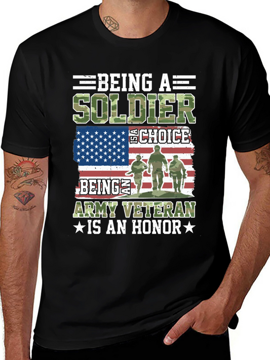 Soldier Veteran T-Shirt - Army Honor Tee