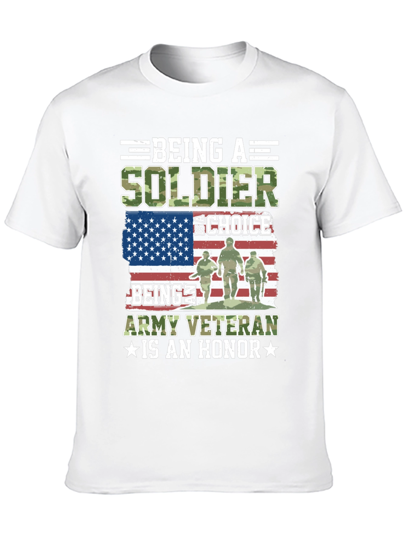 Soldier Veteran T-Shirt - Army Honor Tee