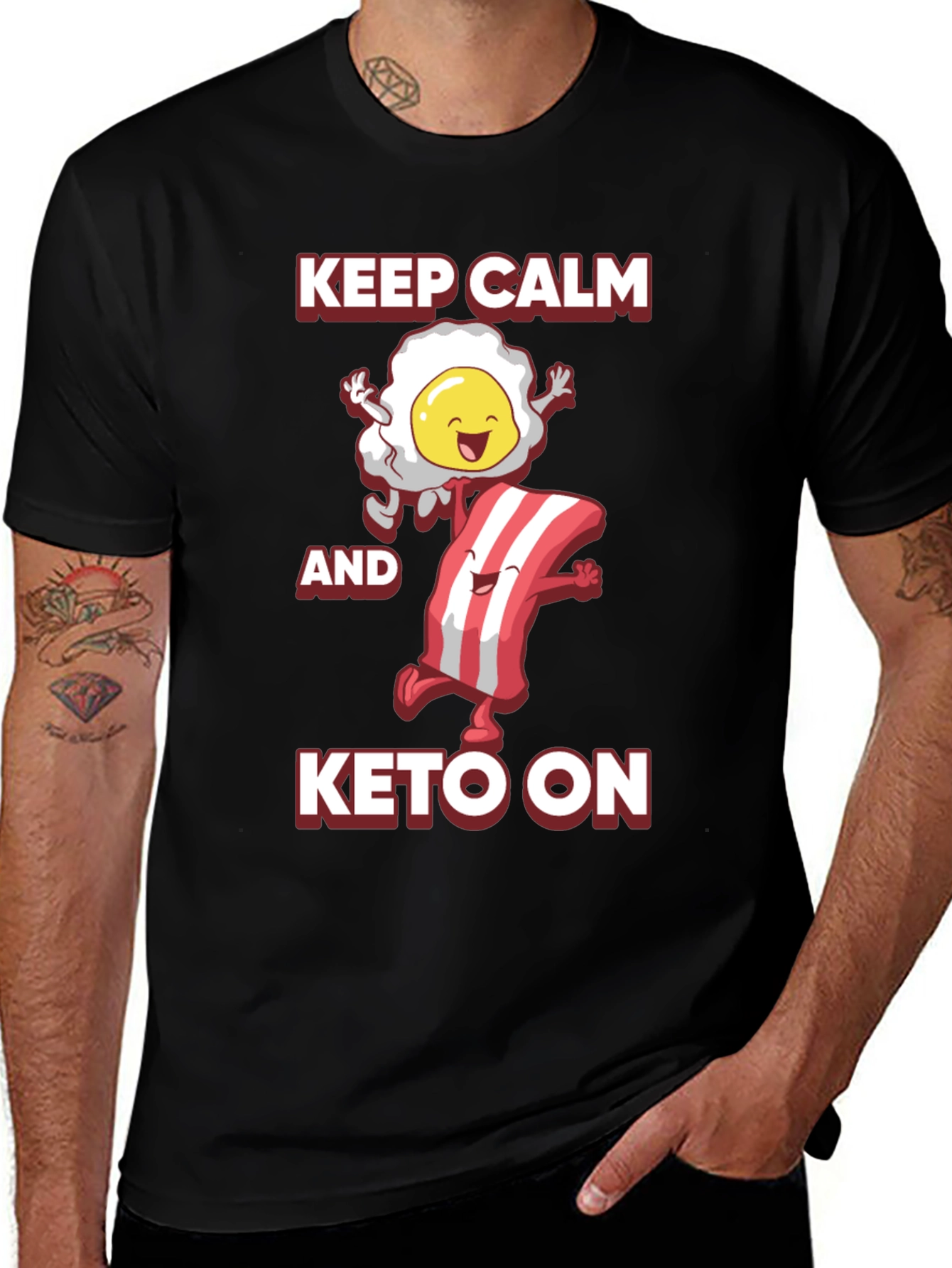 Keep Calm and Keto On Graphic Tee