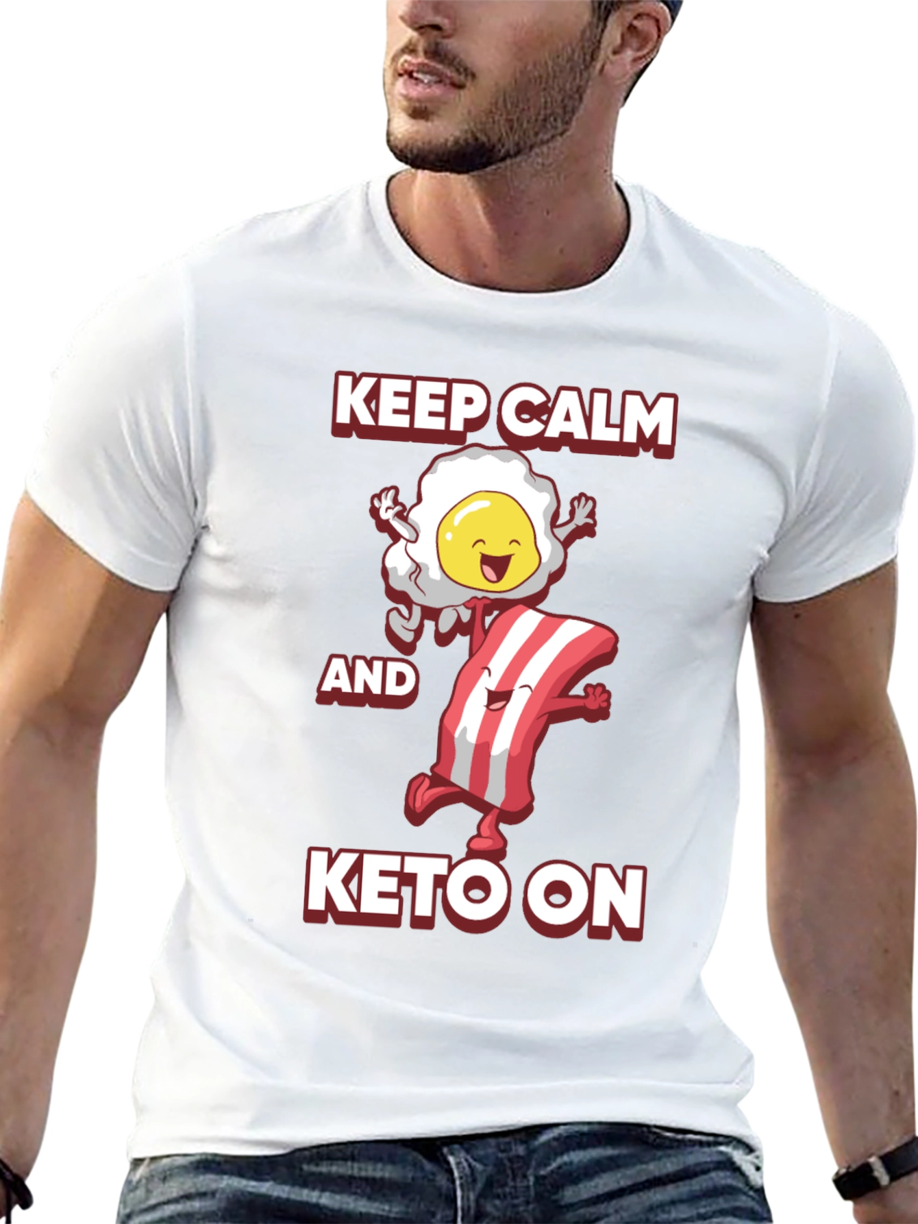 Keep Calm and Keto On Graphic Tee