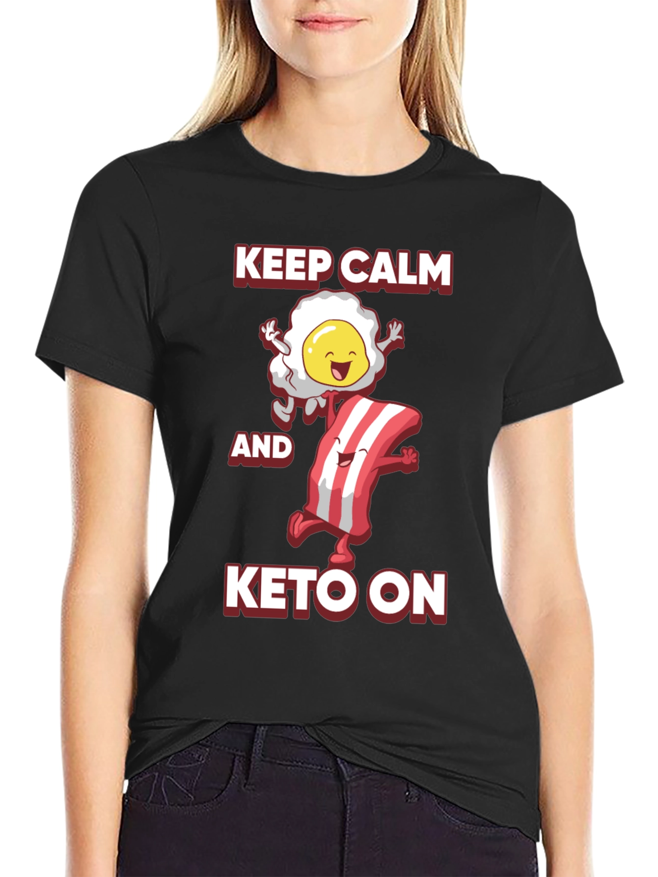 Keep Calm and Keto On Graphic Tee