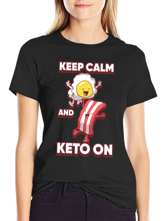 Keep Calm and Keto On Graphic Tee