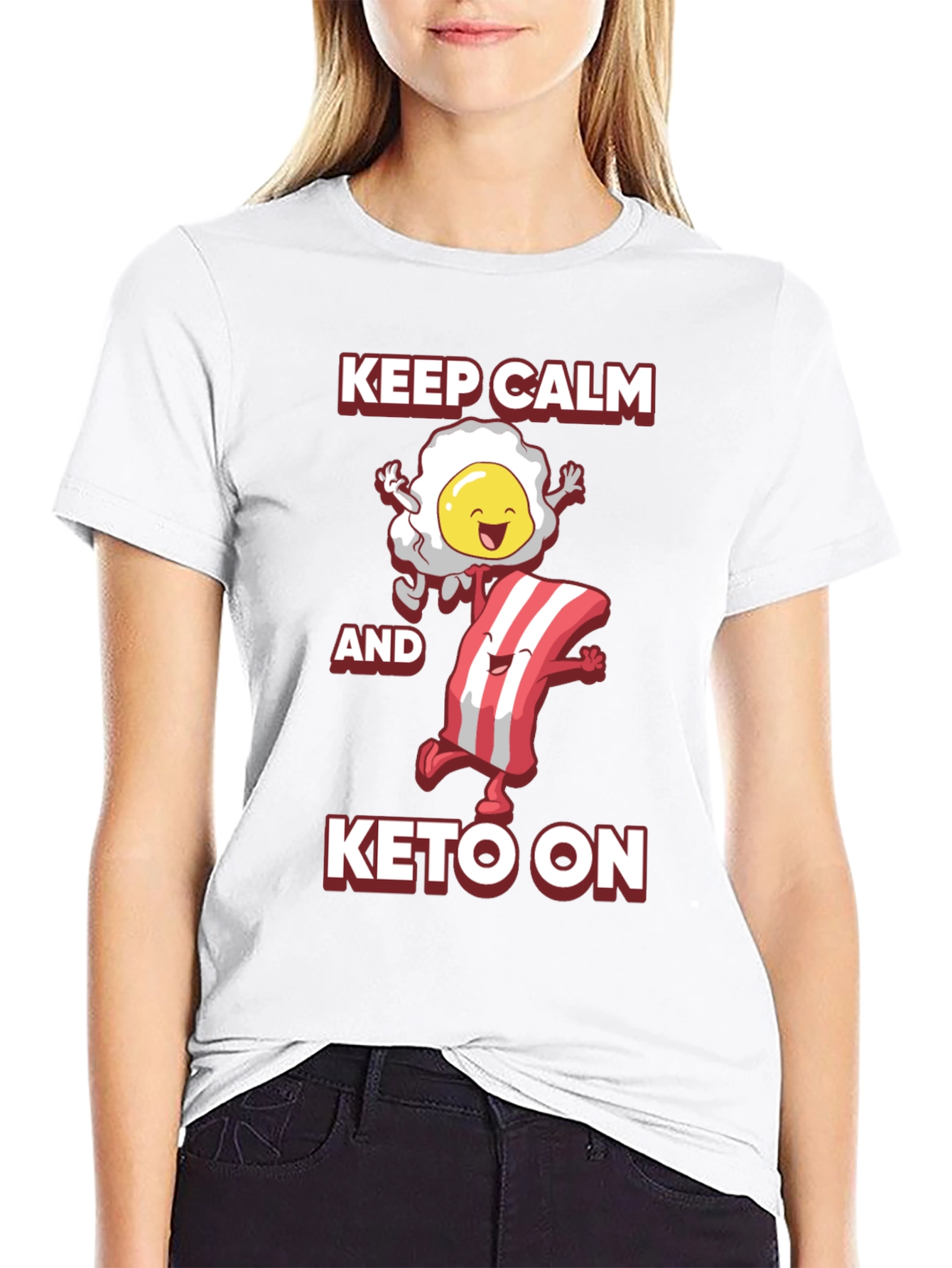 Keep Calm and Keto On Graphic Tee