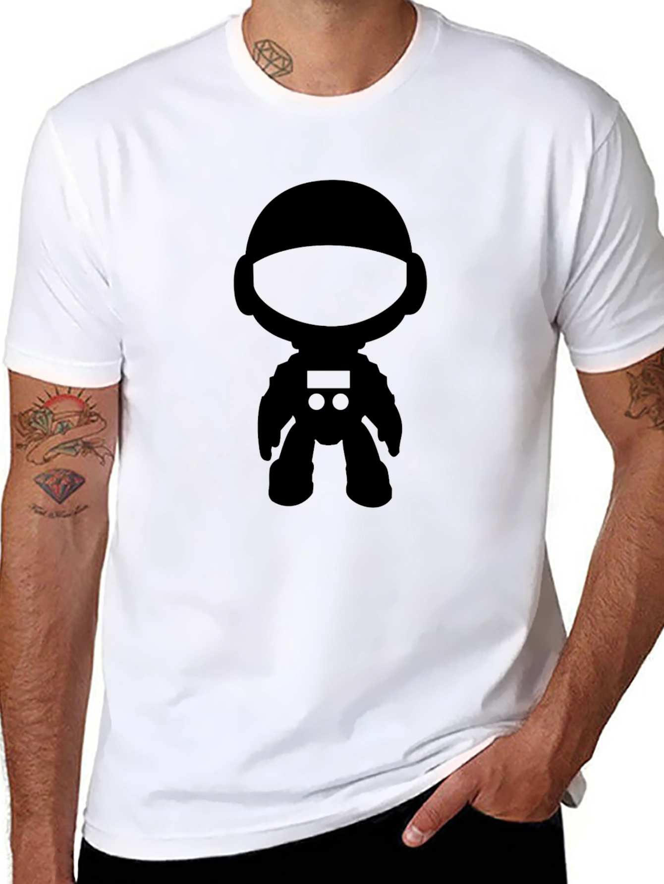 Astronaut Graphic Tee - Cool Space Design