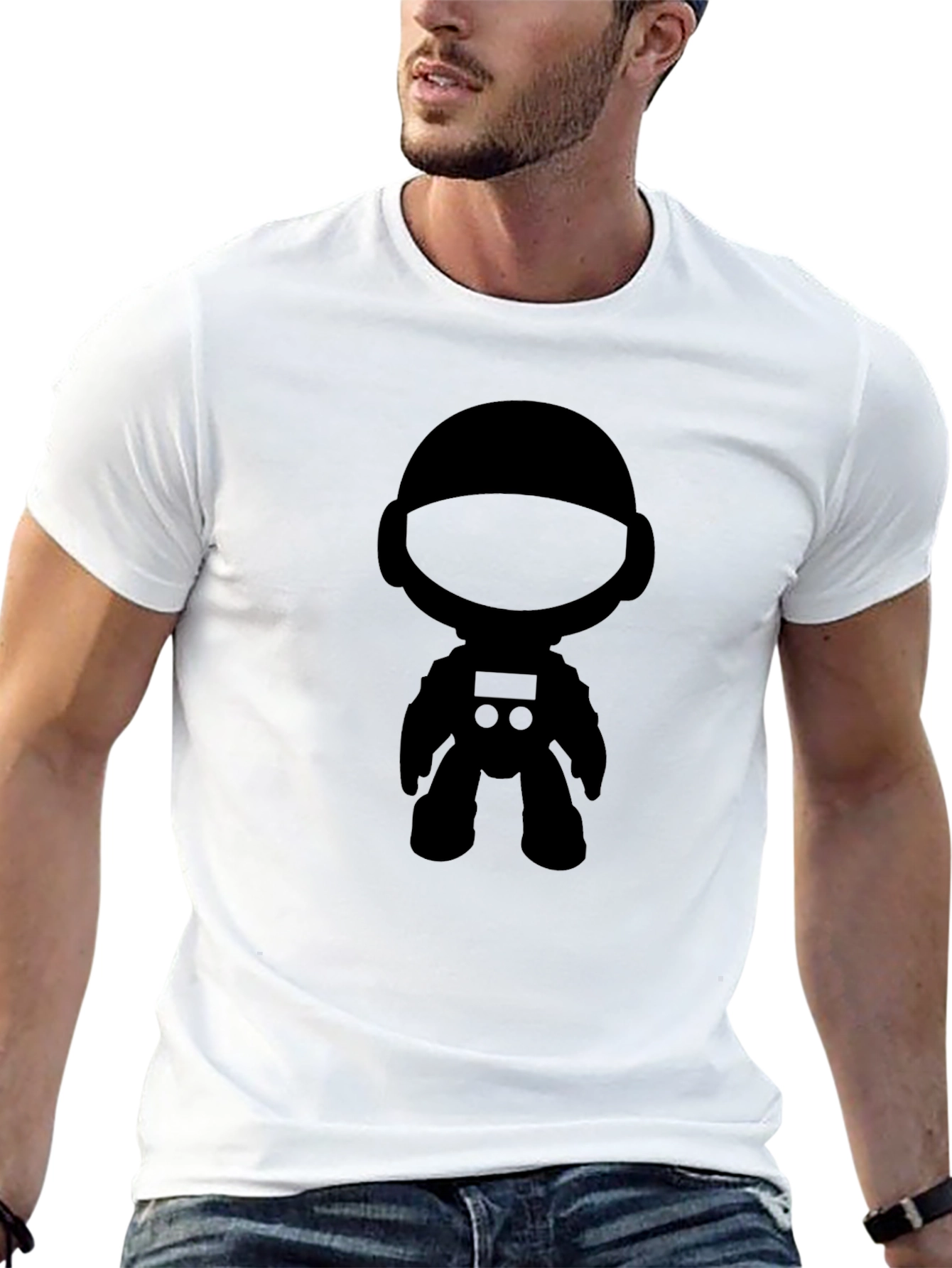 Astronaut Graphic Tee - Cool Space Design