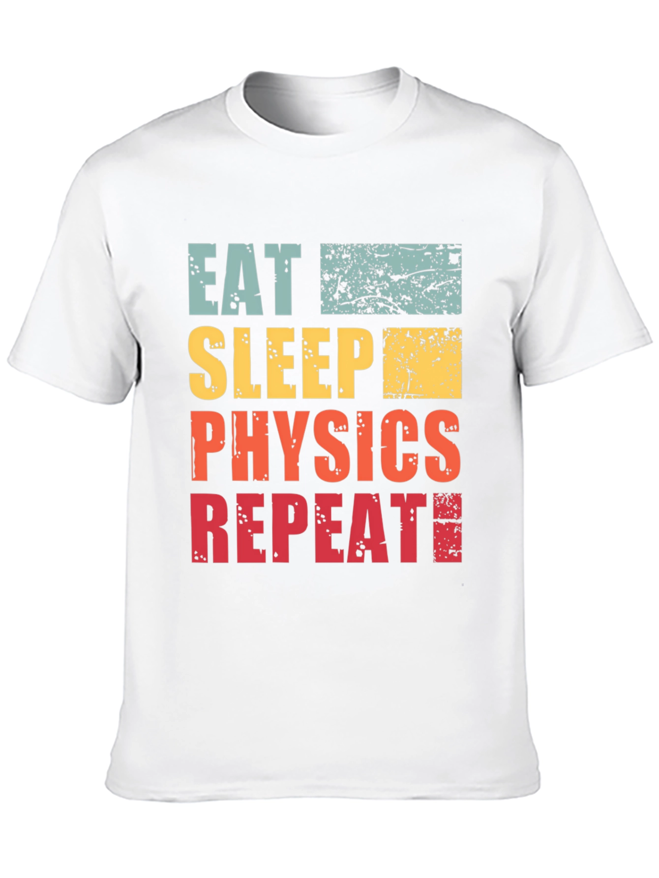 Eat Sleep Physics Repeat T-Shirt - Black Cotton Tee