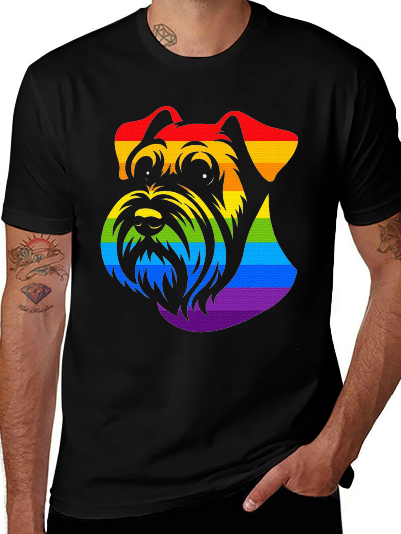 Rainbow Schnauzer Pride T-Shirt