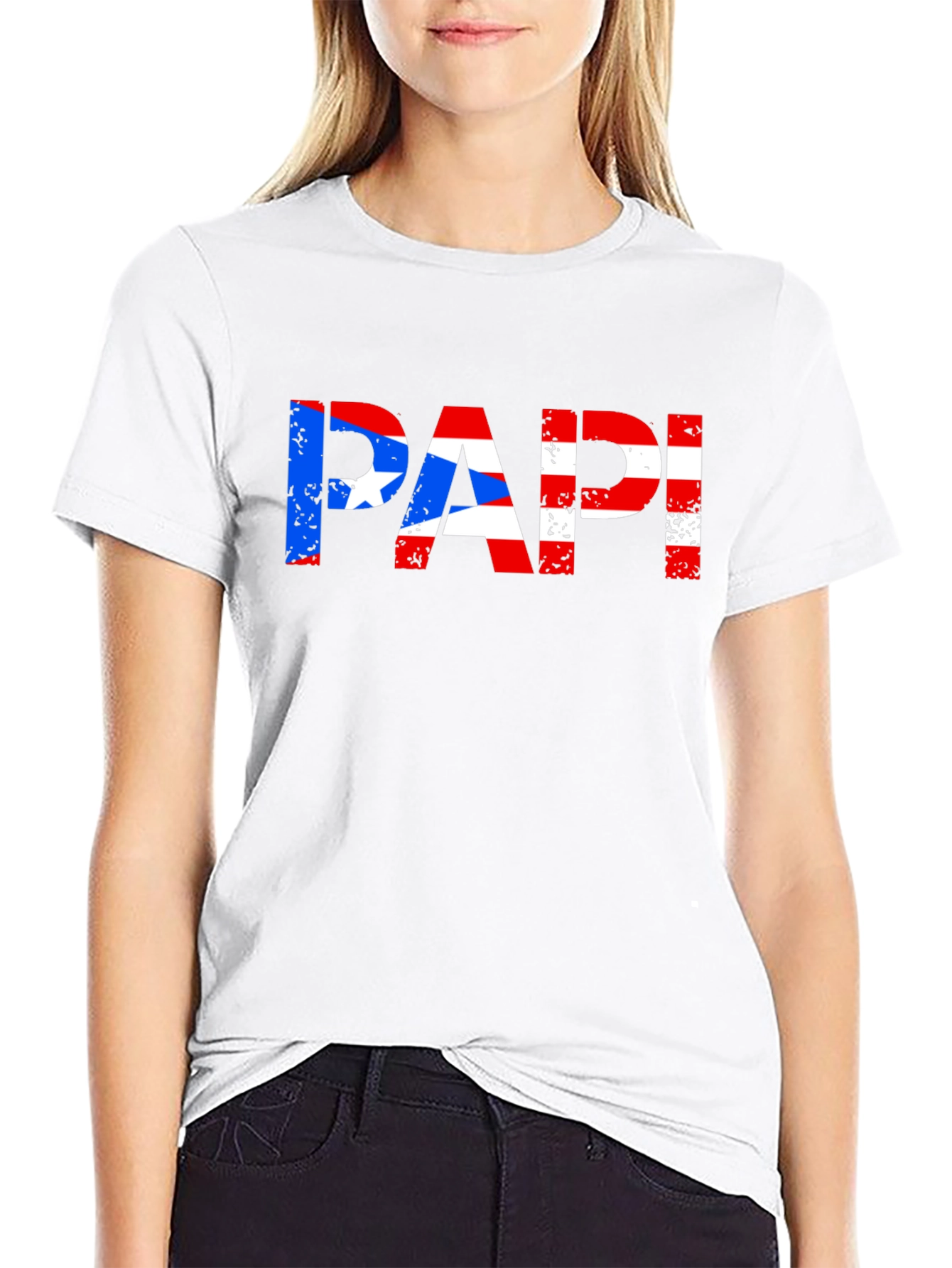 Puerto Rican Flag PAPI T-Shirt - Black