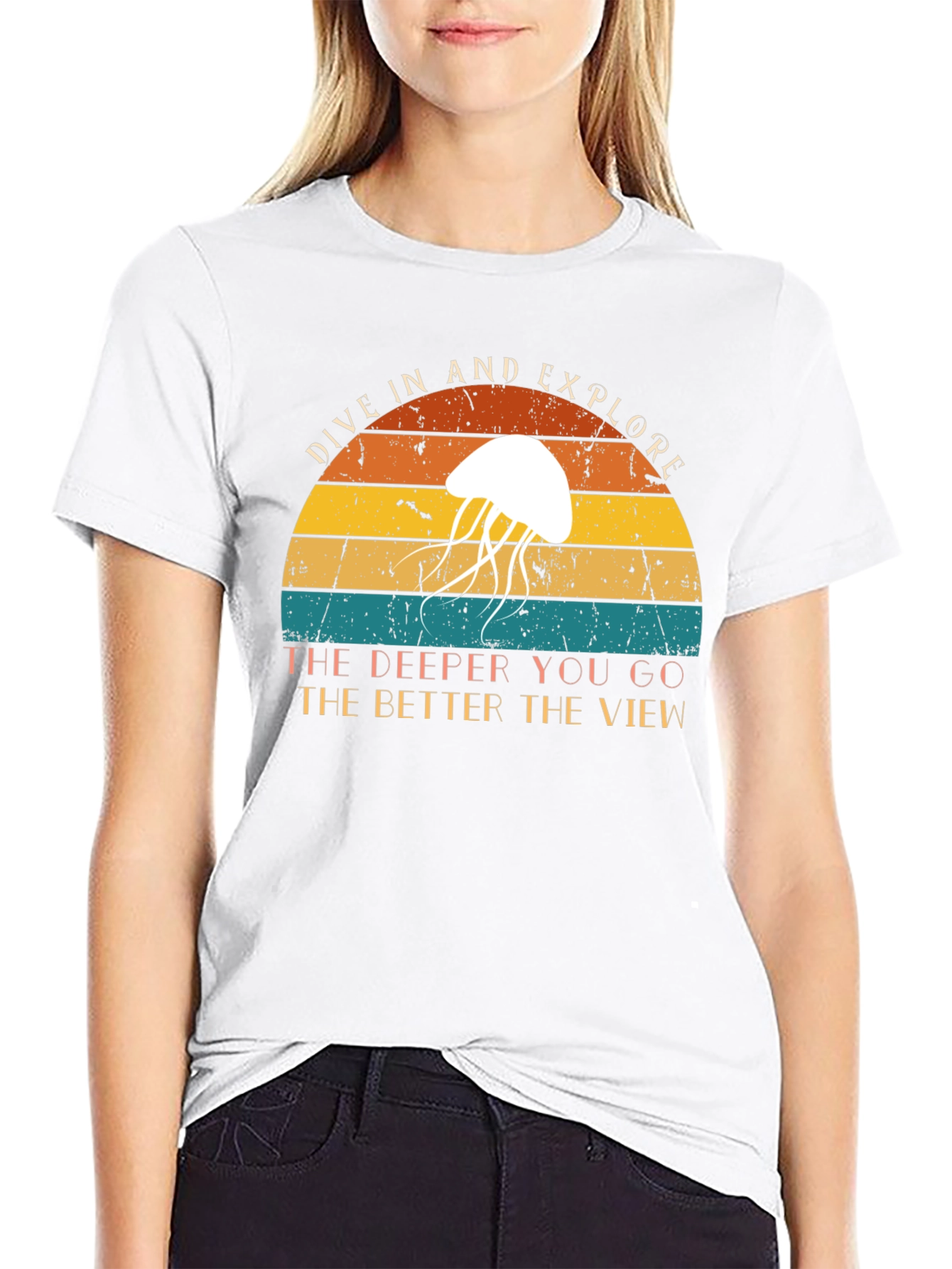 Dive In & Explore Jellyfish Graphic Tee
