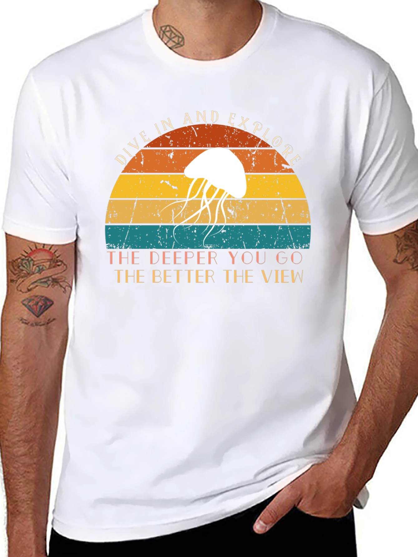 Dive In & Explore Jellyfish Graphic Tee