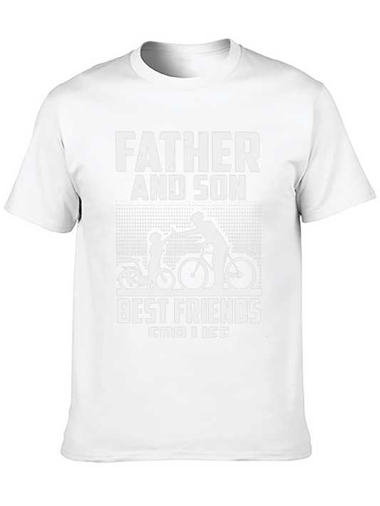 Father and Son Cycling T-Shirt - Best Friends For Life!