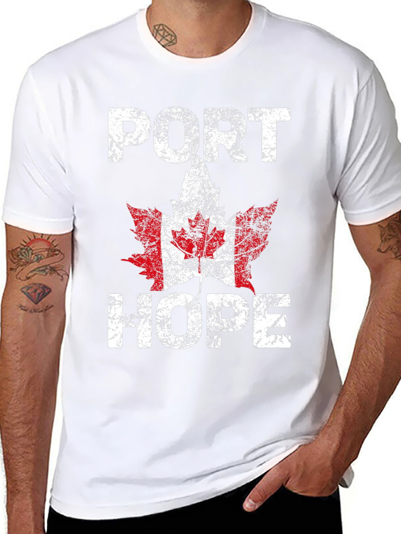 Port Hope Canada Maple Leaf T-Shirt